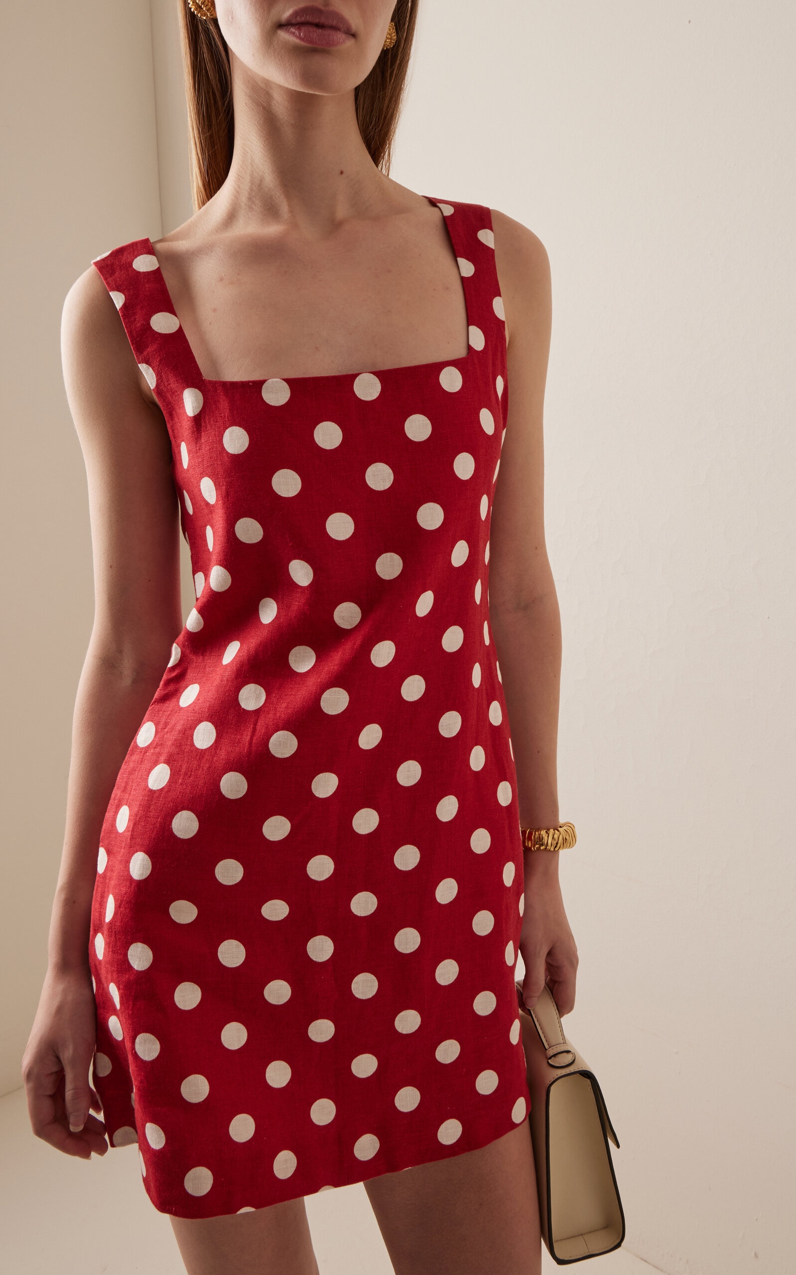 Alice Linen Mini Dress red - 2
