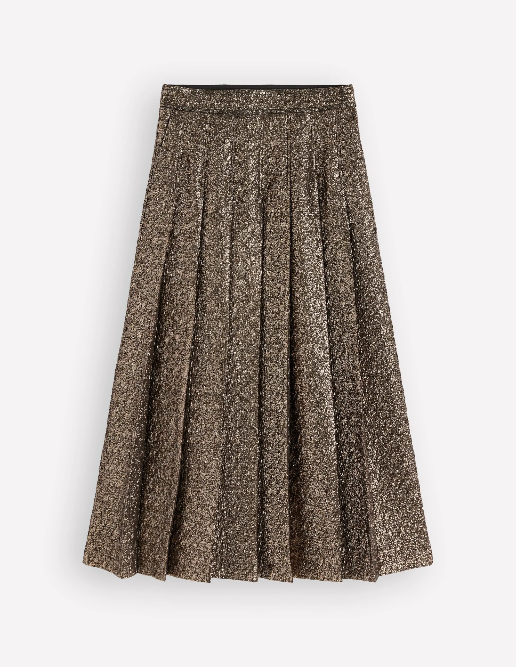 Aya Jacquard Skirt-Gold - 1