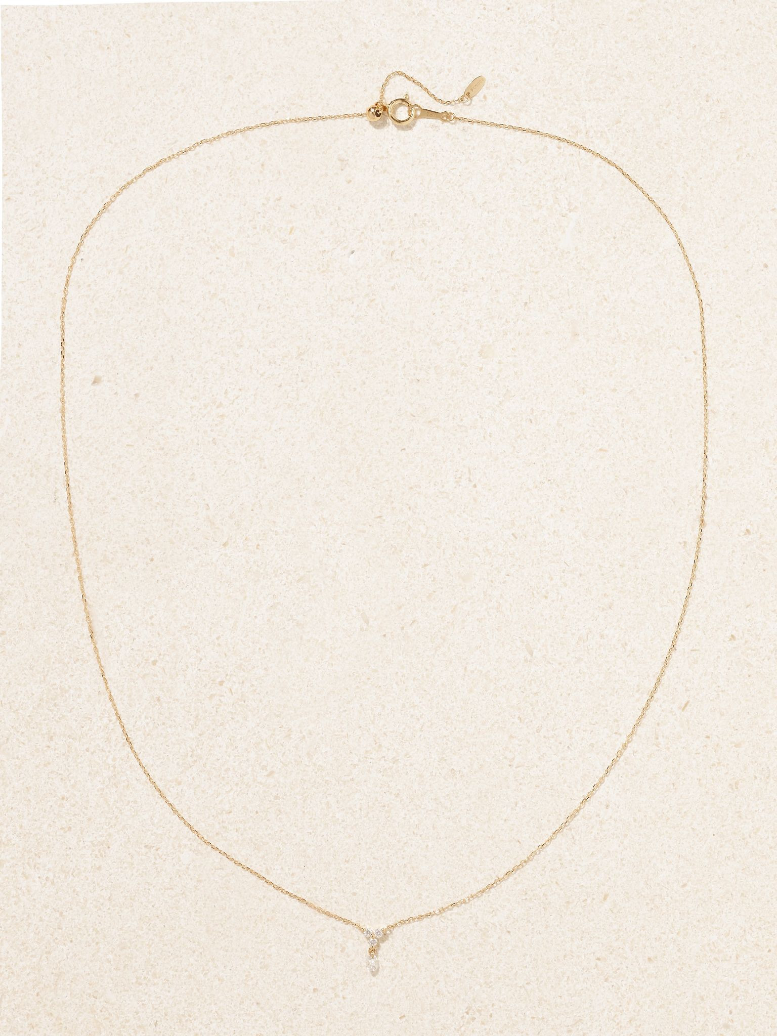18-karat gold diamond necklace Gold - 4