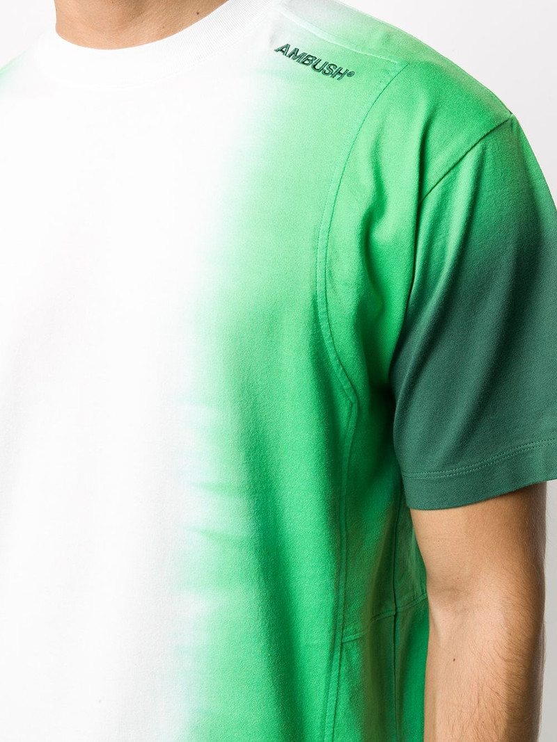 short sleeve gradient print T-shirt 6