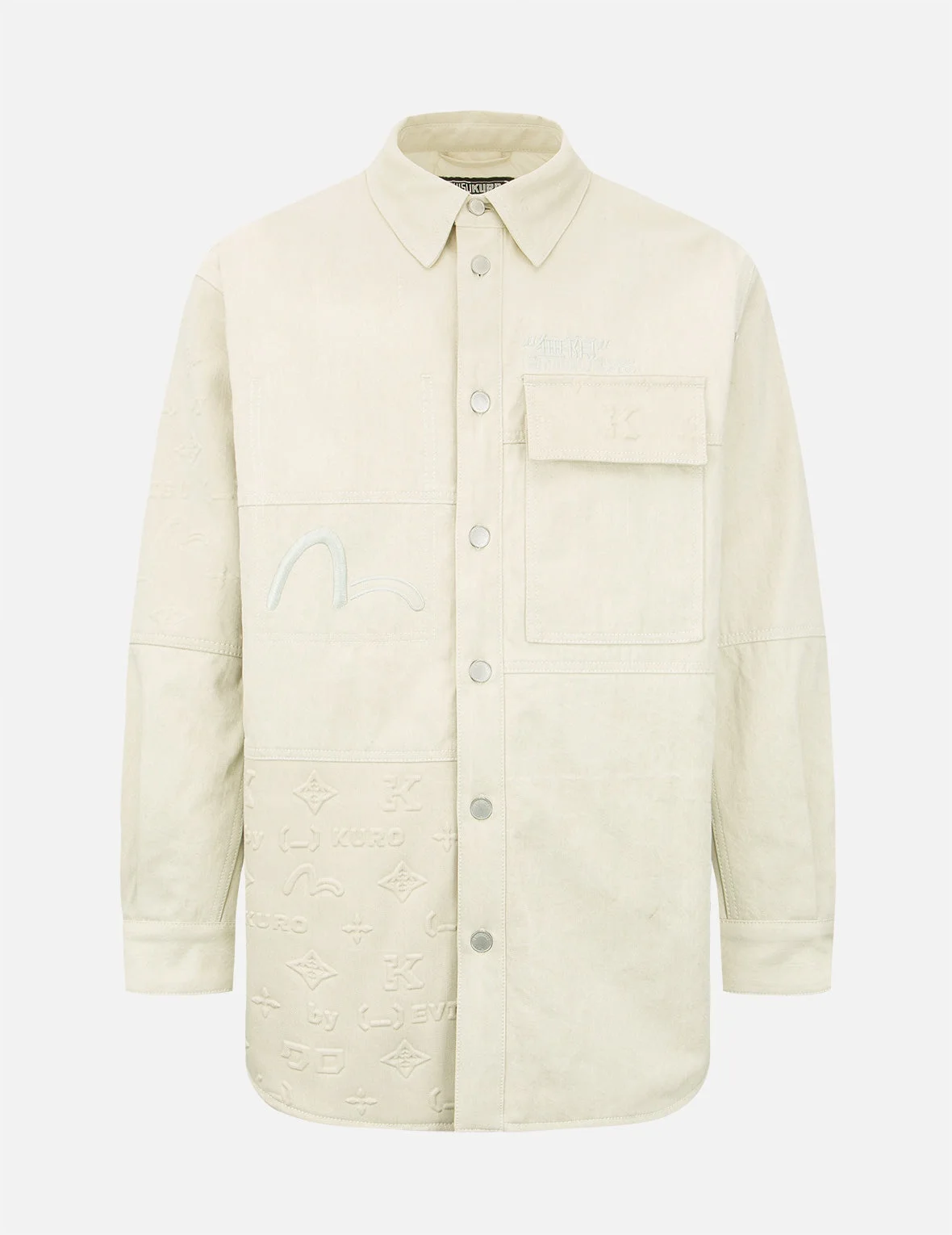 Embossed Monogram Shirt Jacket - 1