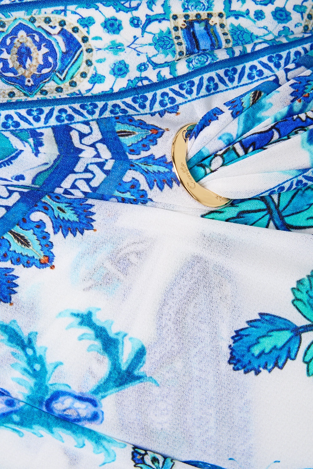 EYELET WRAP MINI SARONG WITH TIE WAIST - 7