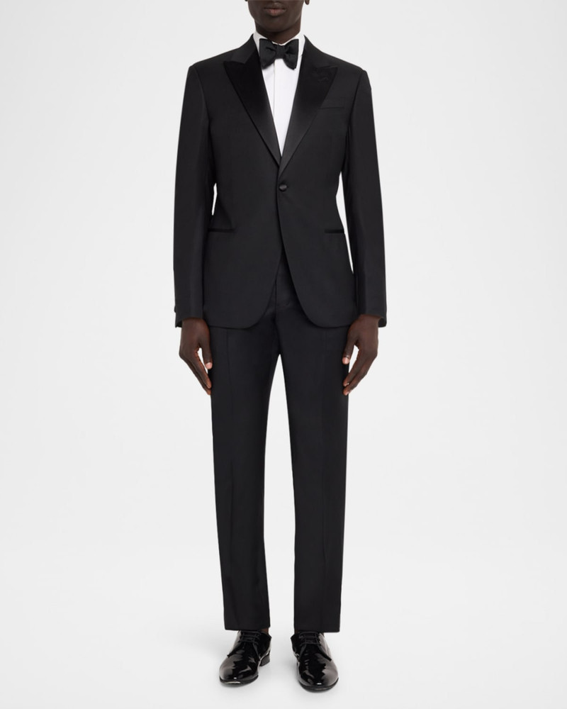 EMPORIO ARMANI Men's G Line Jacquard Wool Satin-Trim Two-Piece Suit outlook