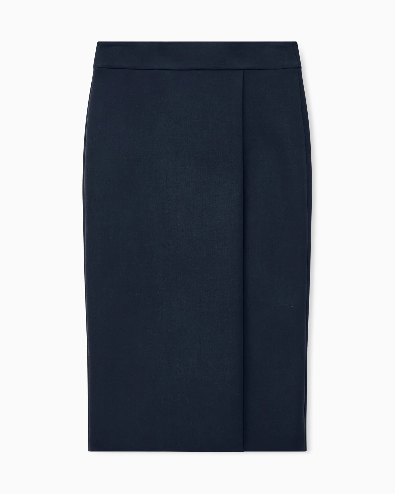 SKIRT SLIM FIT WRAP IN DOUBLE STRETCH WOOL - 1