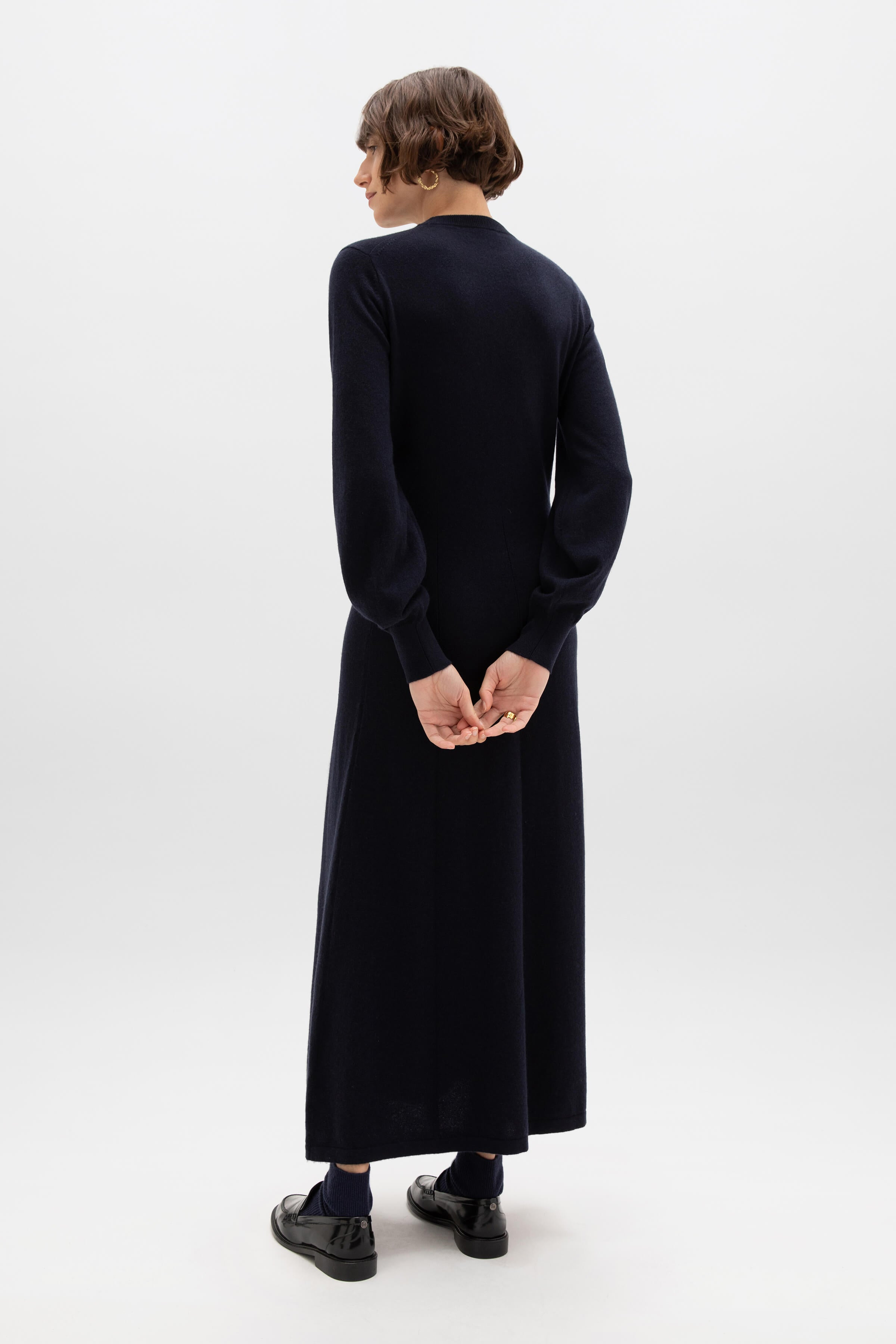 Fit & Flare Cashmere Dress - 4