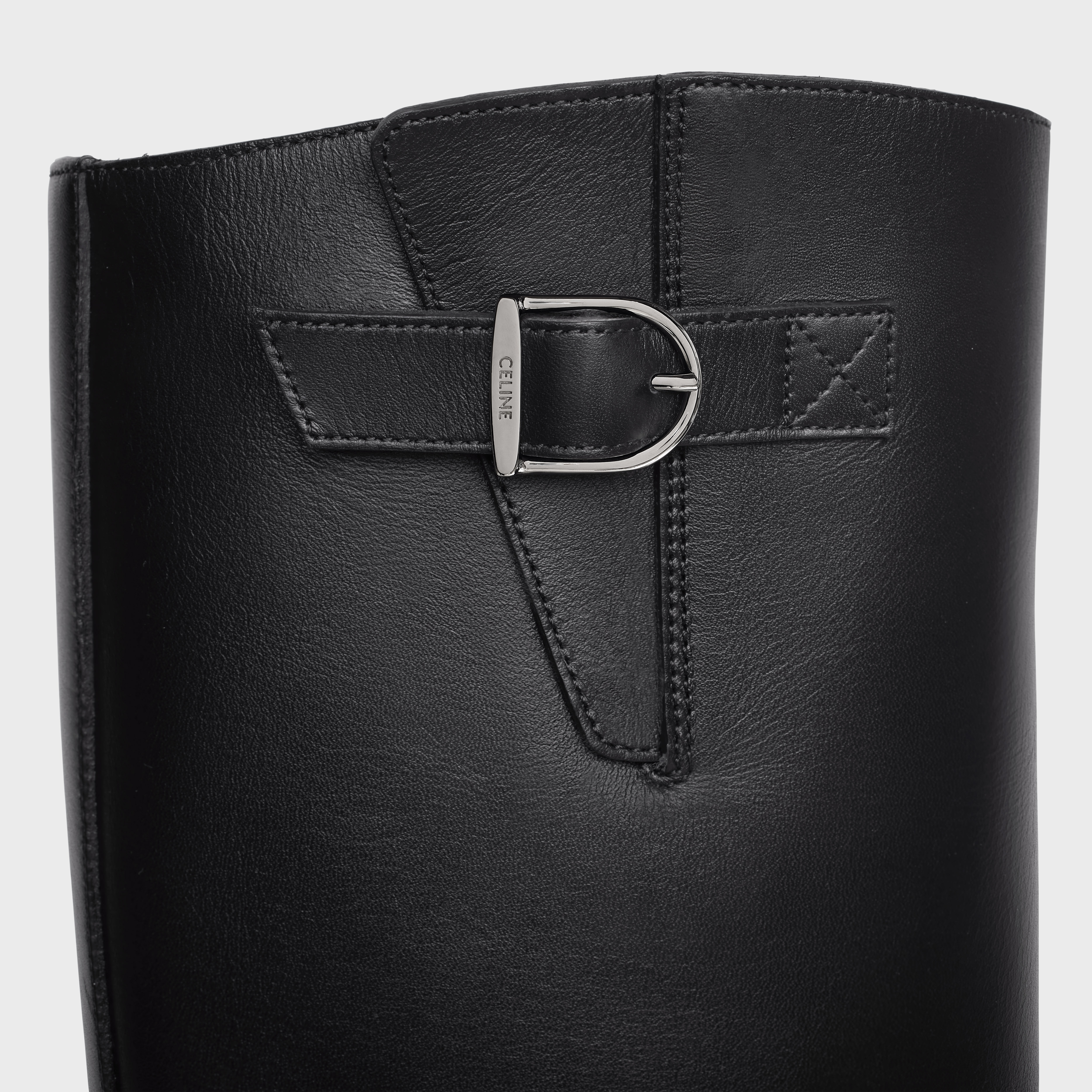 Celine Buckled high boot in Calfskin - 5