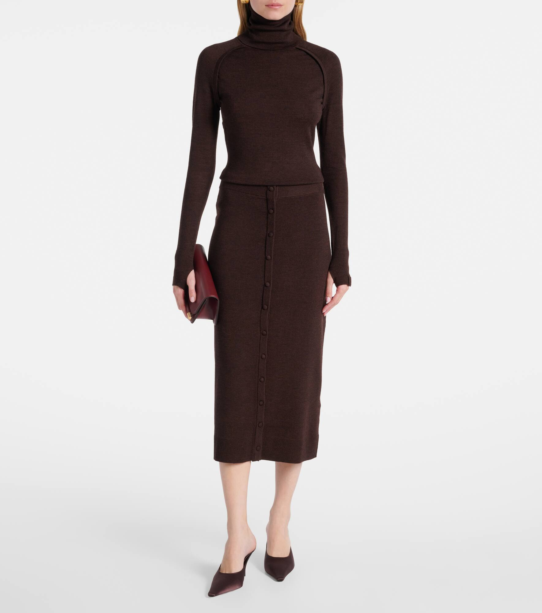 Wool turtleneck sweater - 2