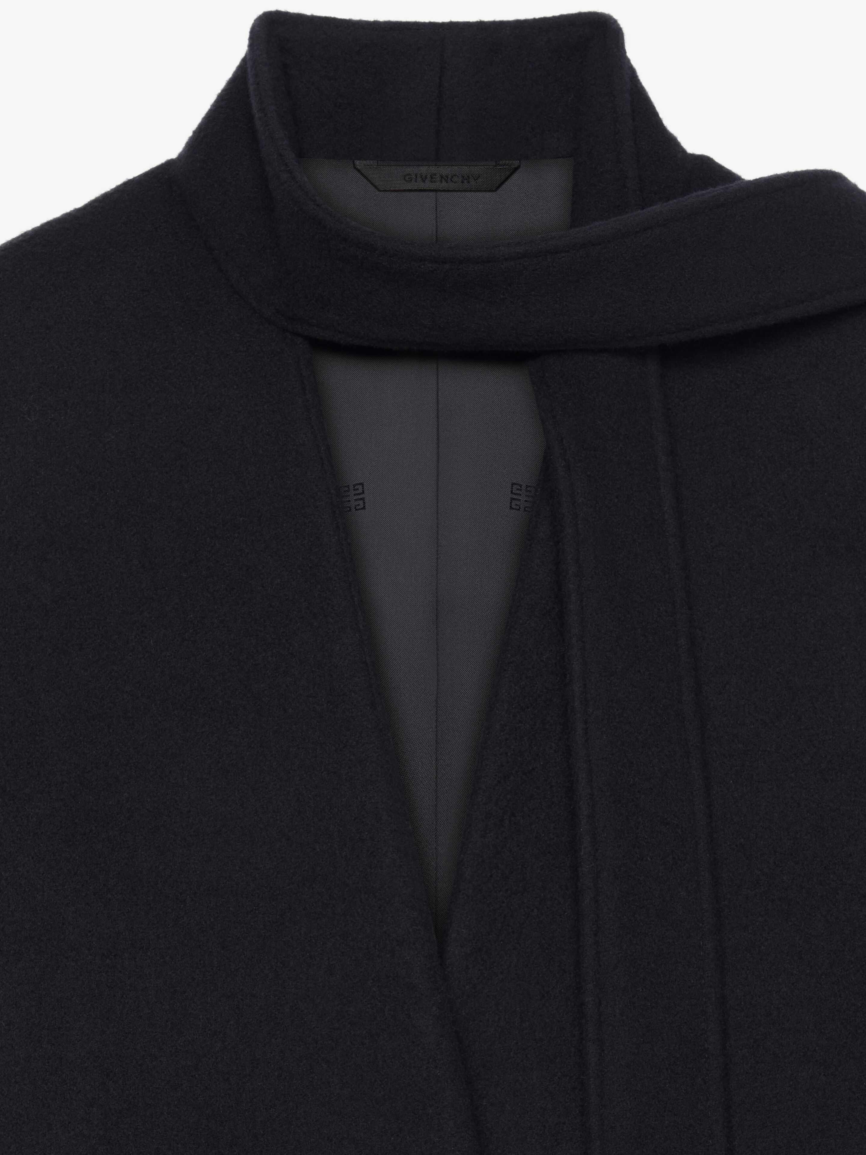 COAT IN DOUBLE FACE CASHMERE WITH SCARF - 5