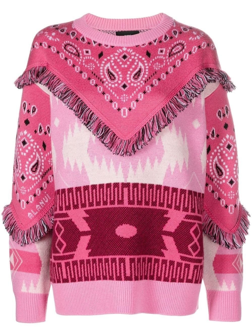 Icon Bandana fringed jumper - 1