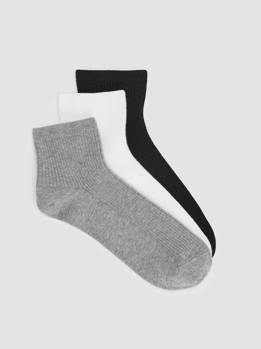 Cotton Ankle Sock 3-Pack - 1