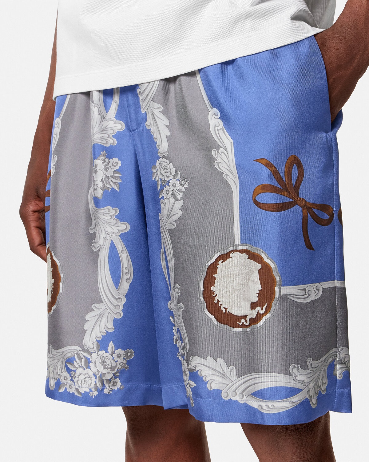 Cameo Silk Shorts - 3