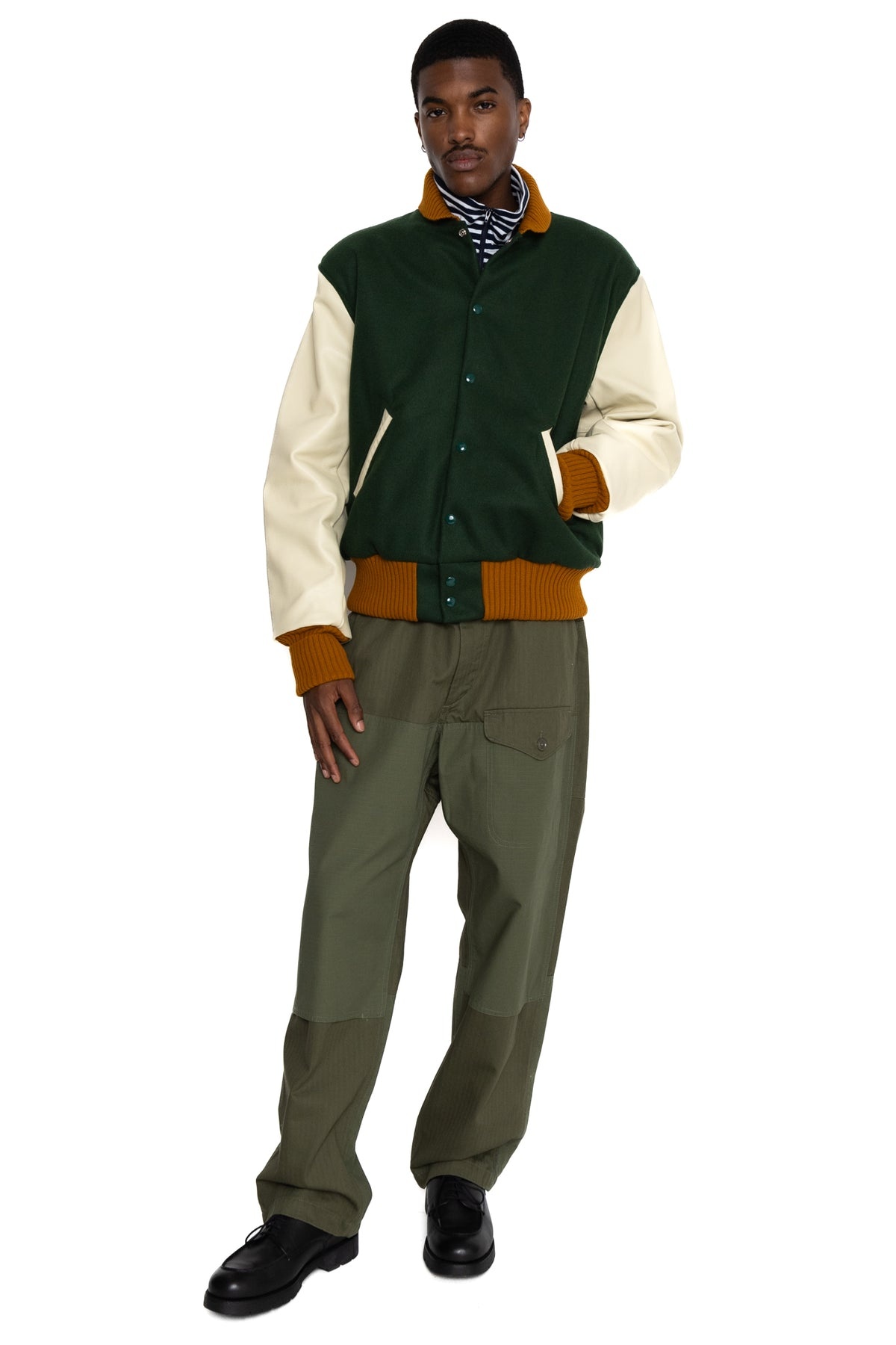 ENGINEERED GARMENTS ALBION VARSITY サイズXS ENGINEERED GARMENTS x ALBION Varsity Jacketが8/4 発売