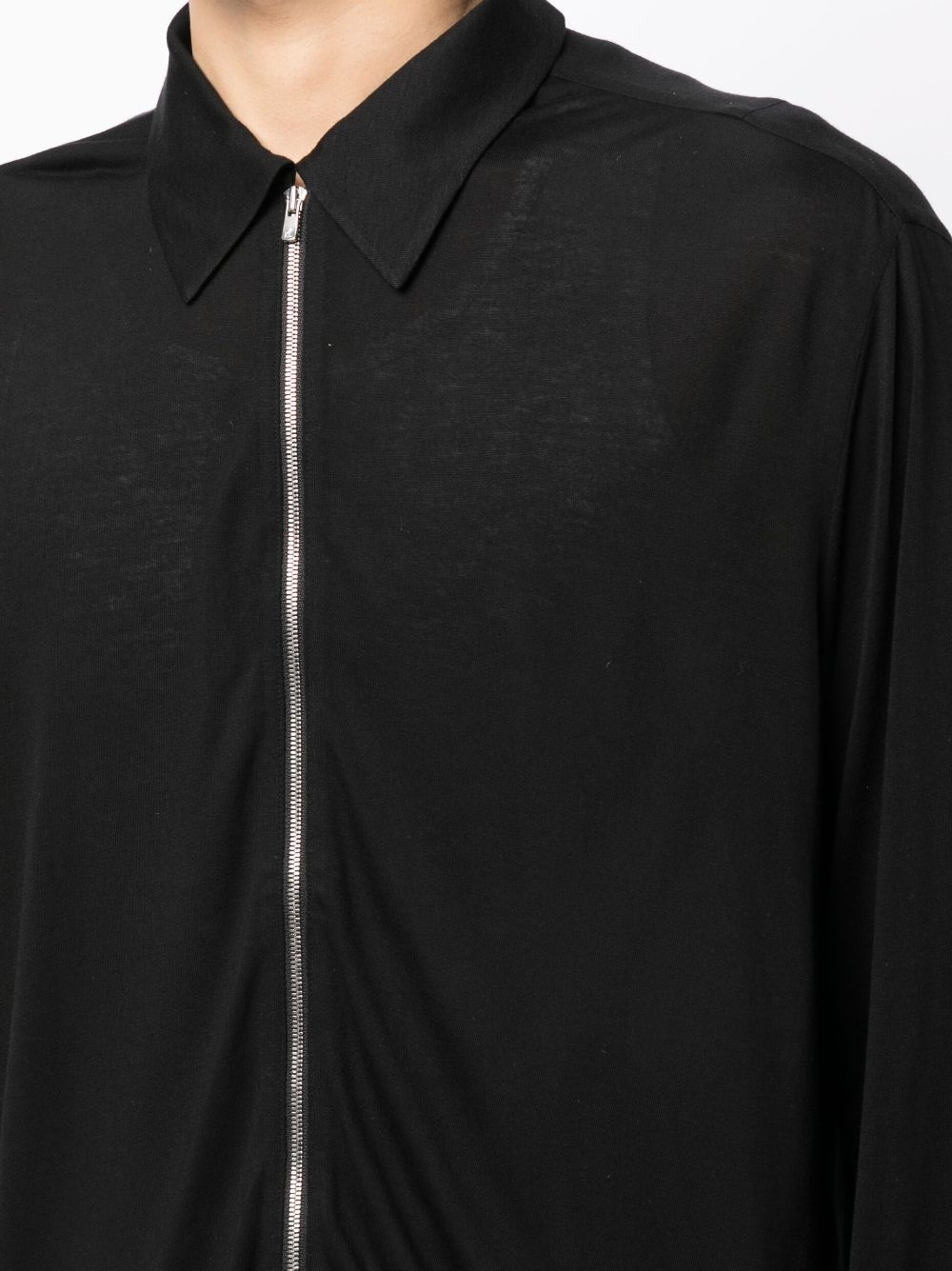 zip-up lyocell jacket - 6