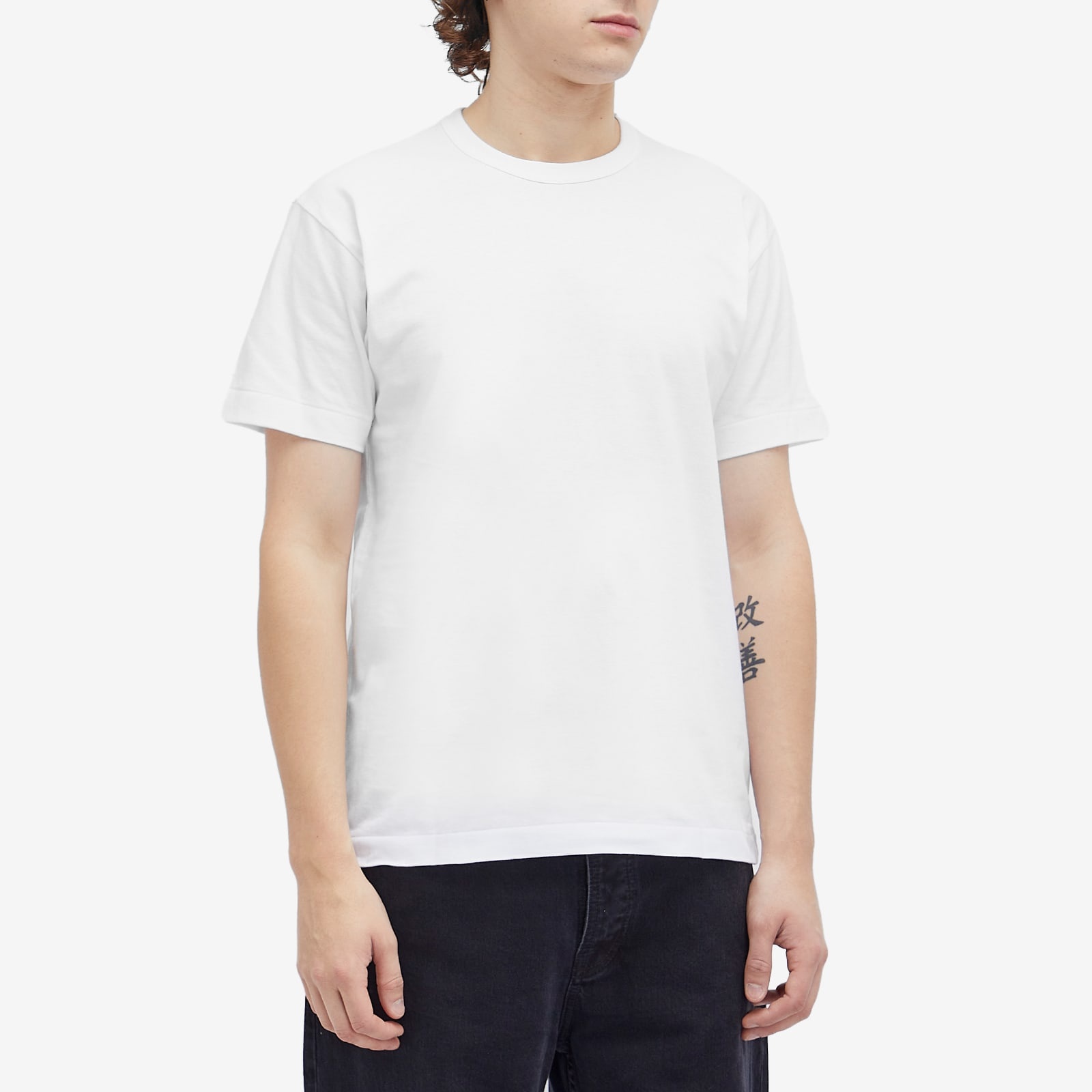 Comme des Garçons Play Red Heart Neck Logo T-Shirt - 2