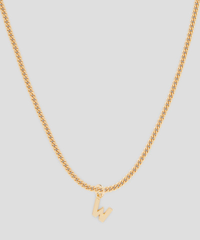 MSGM Brass letter W charm outlook