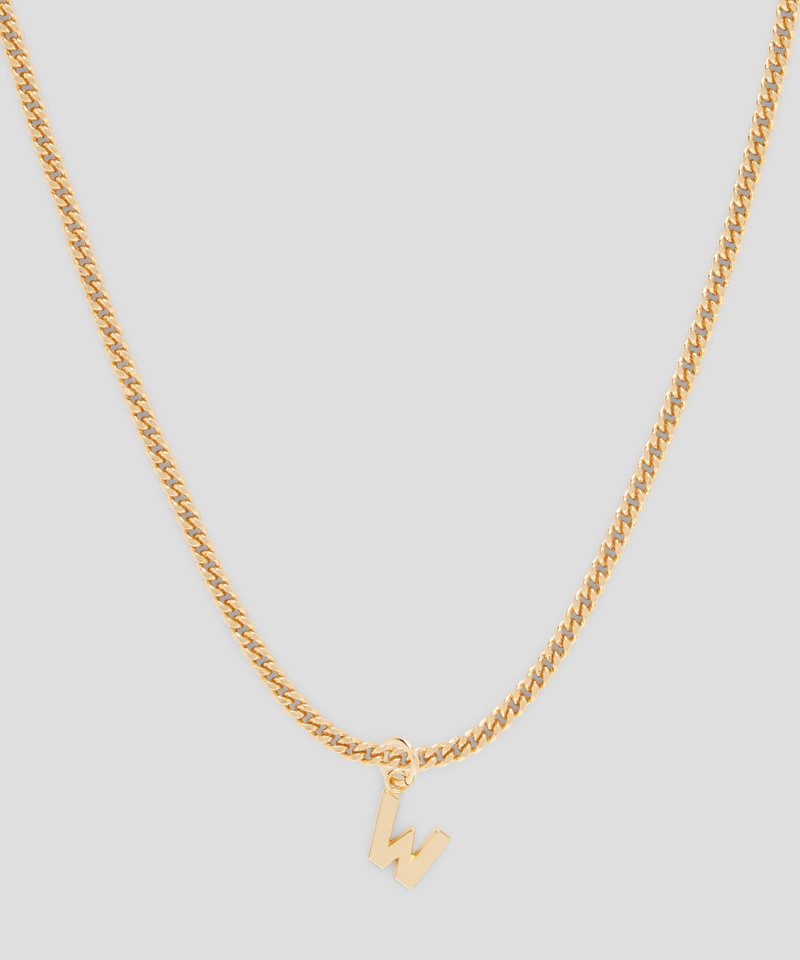MSGM Brass letter W charm outlook