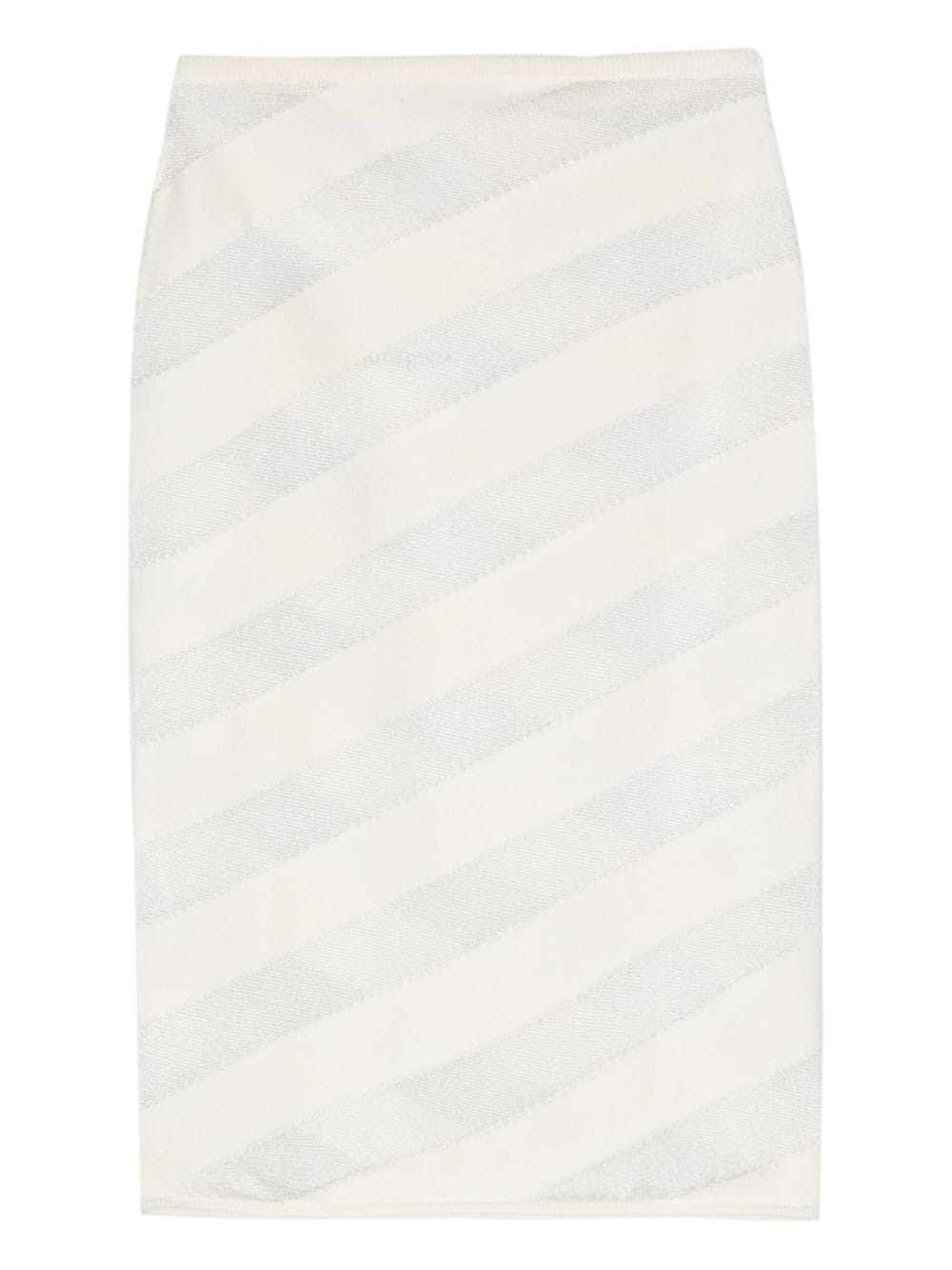 Zebara semi-sheer panel skirt - 2