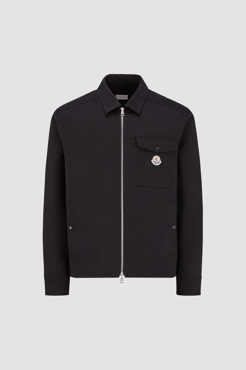 Gabardine Zip-Up Shirt - 1