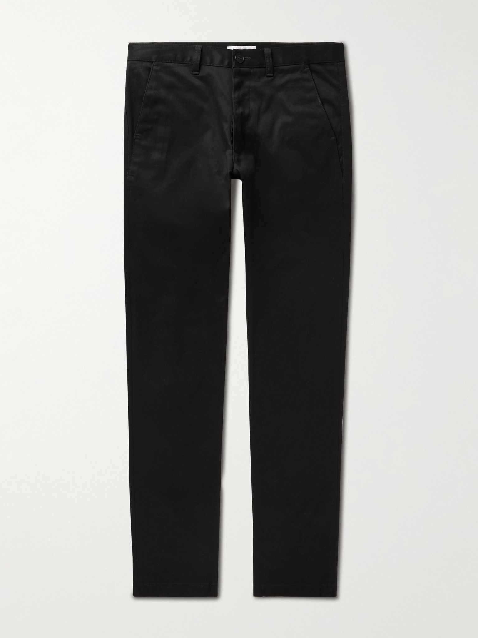 Slim-Fit Stretch-Cotton Twill Chinos - 1