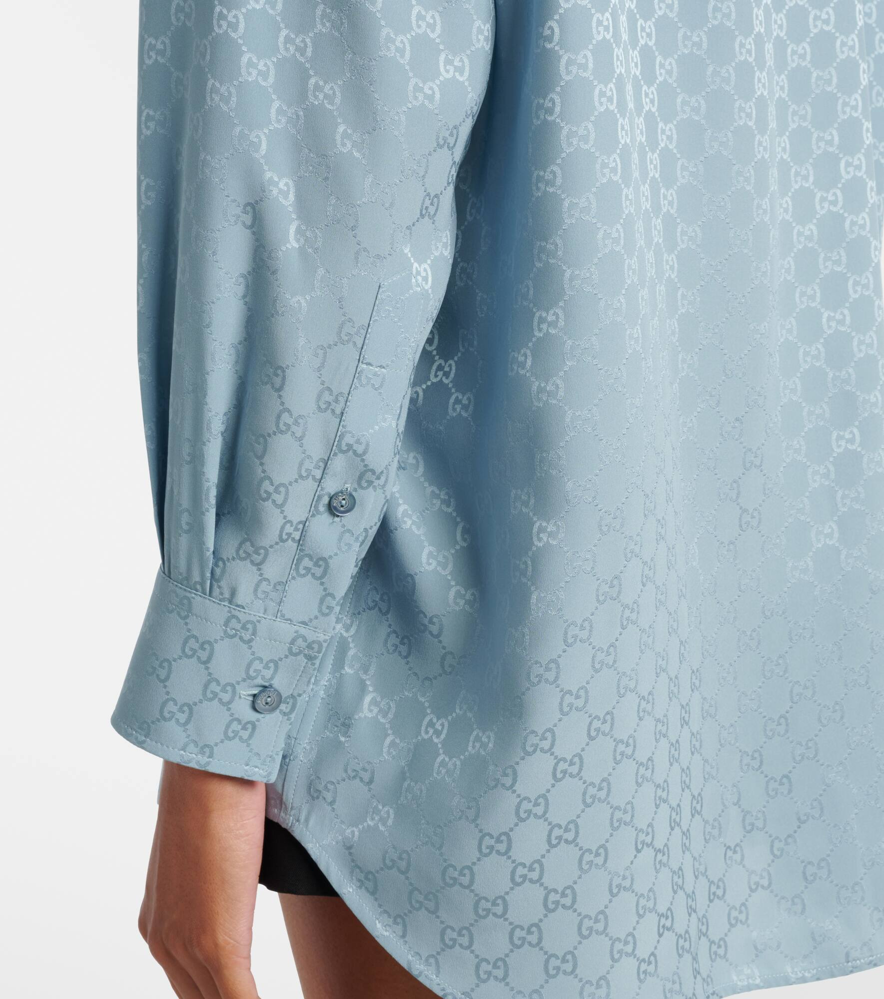 GG silk shirt - 5