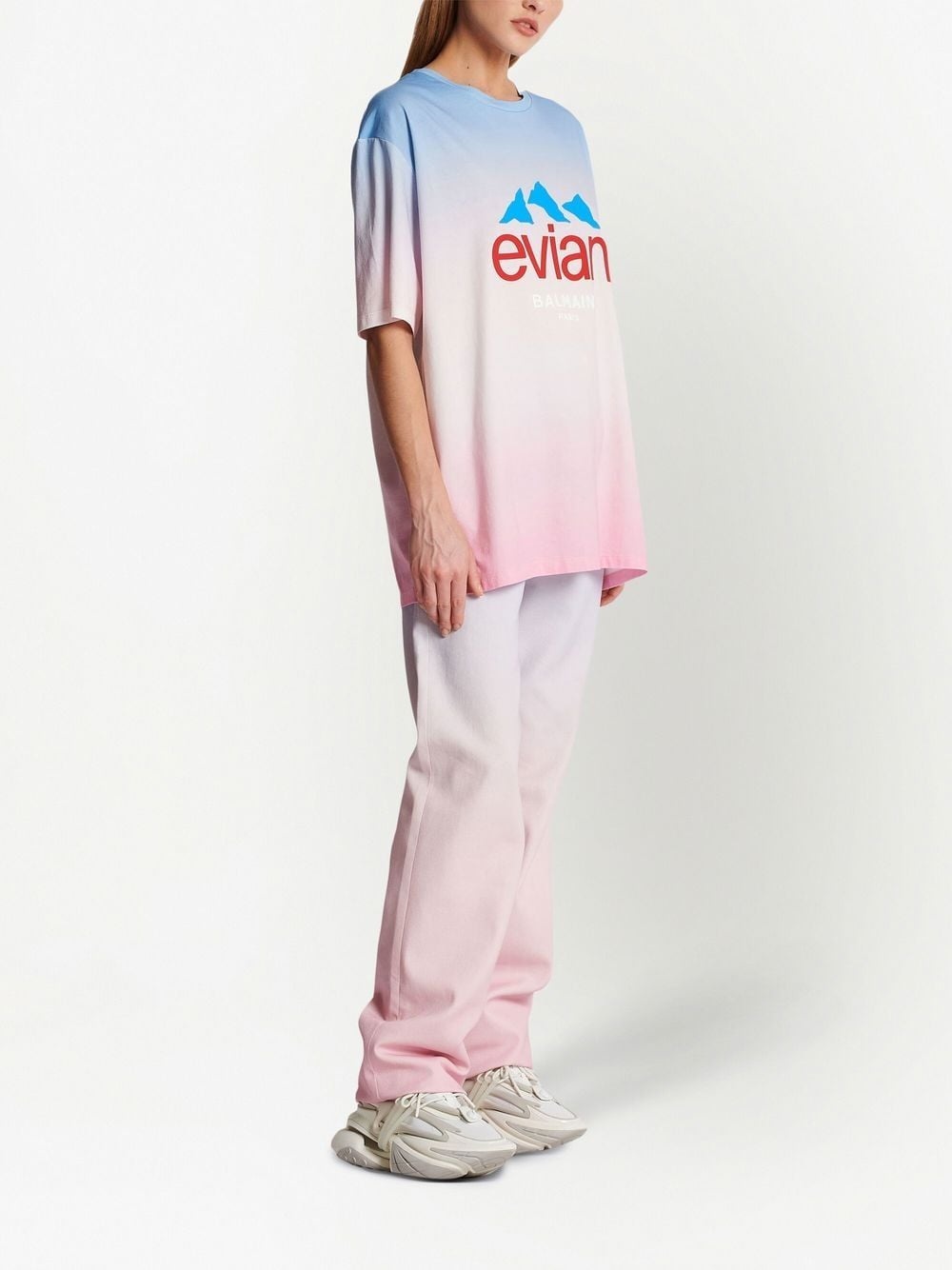 x Evian gradient-effect T-shirt - 3