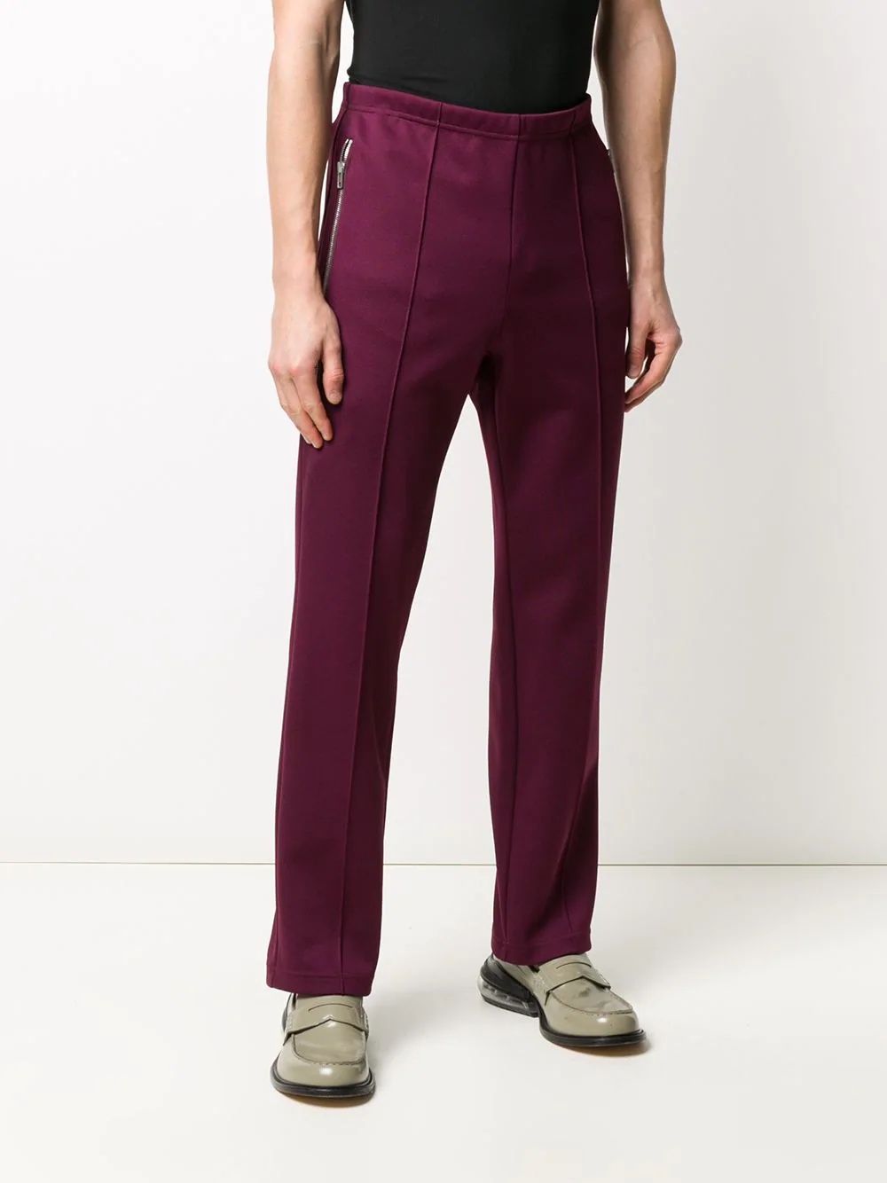 raised seam straight trousers - 3