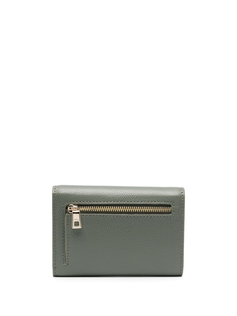 logo-plaque leather wallet - 2