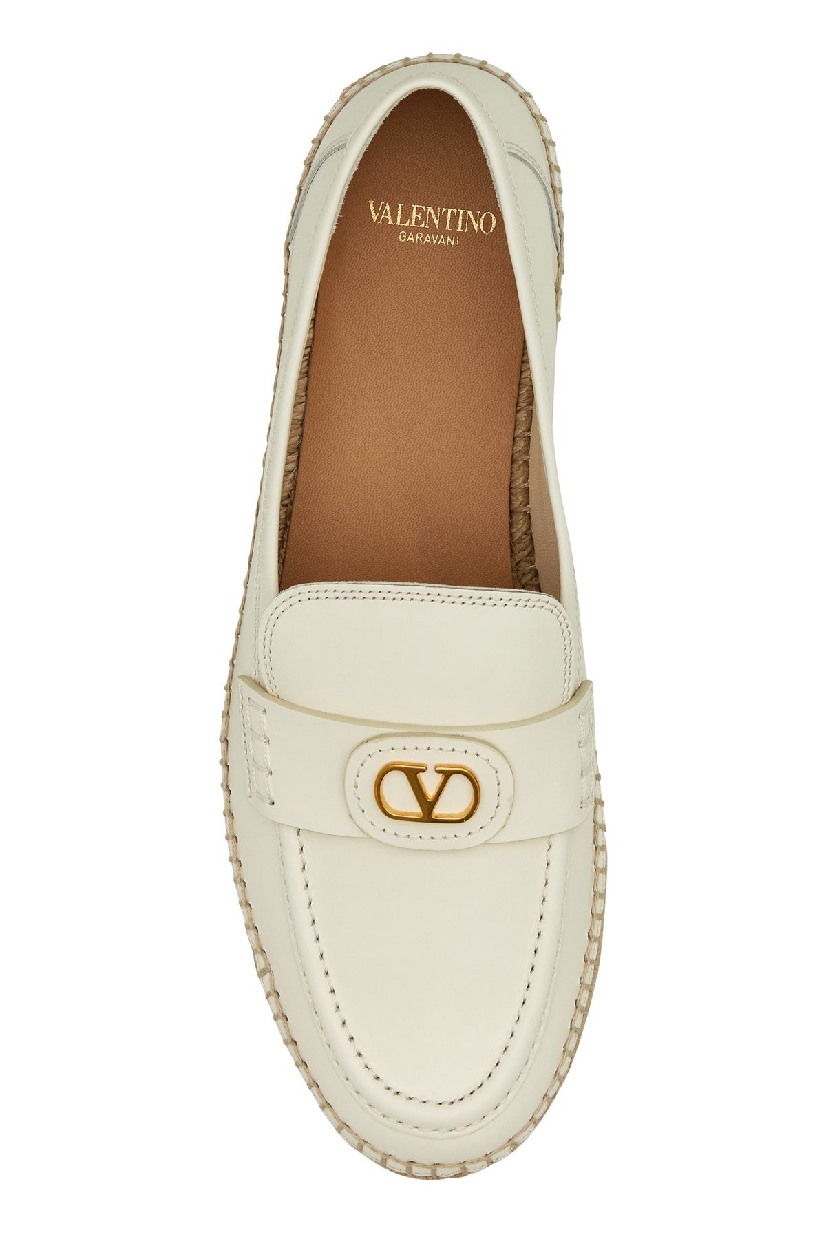 White leather VLogo Signature espadrilles - 4