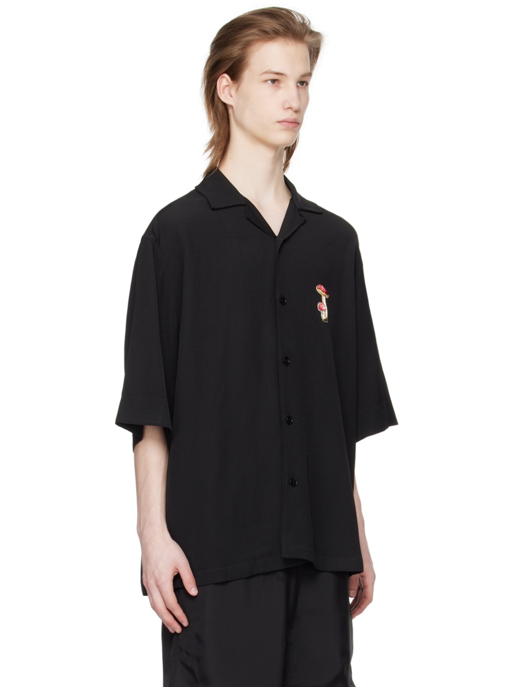 Black Embroidered Shirt - 2