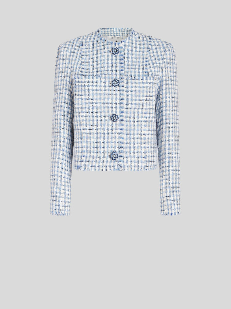 CHECK BOUCLÉ JACKET 1