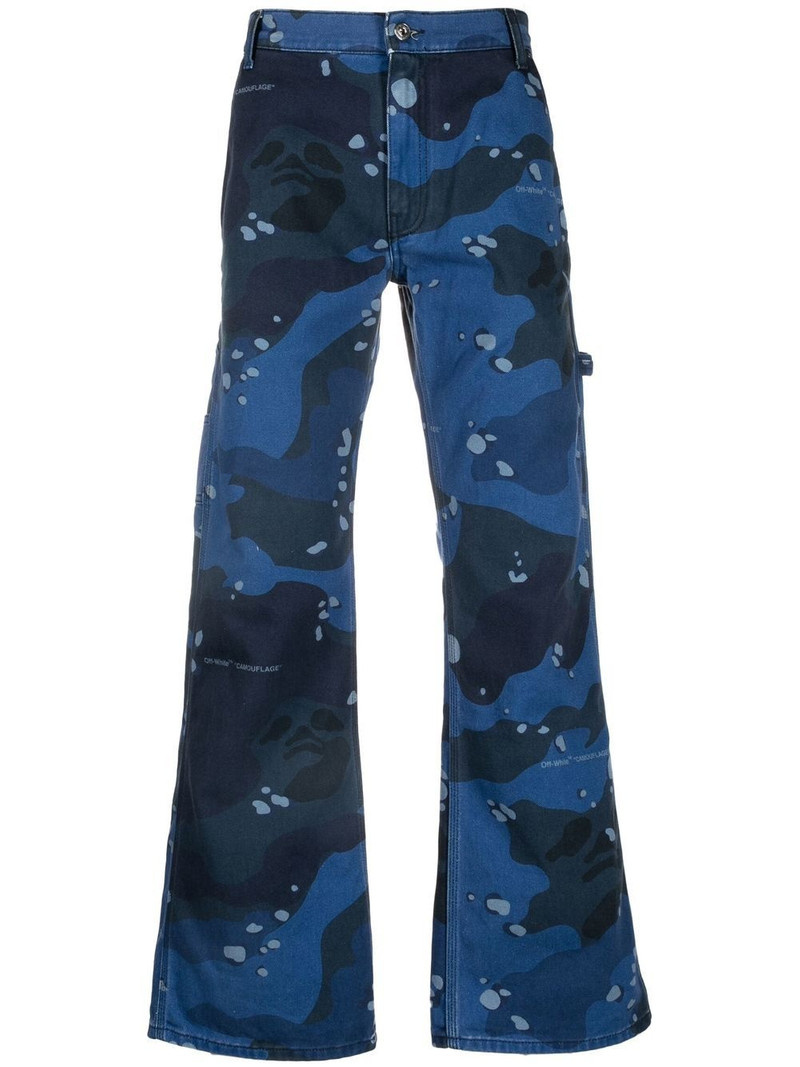 camouflage-print carpenter jeans 1