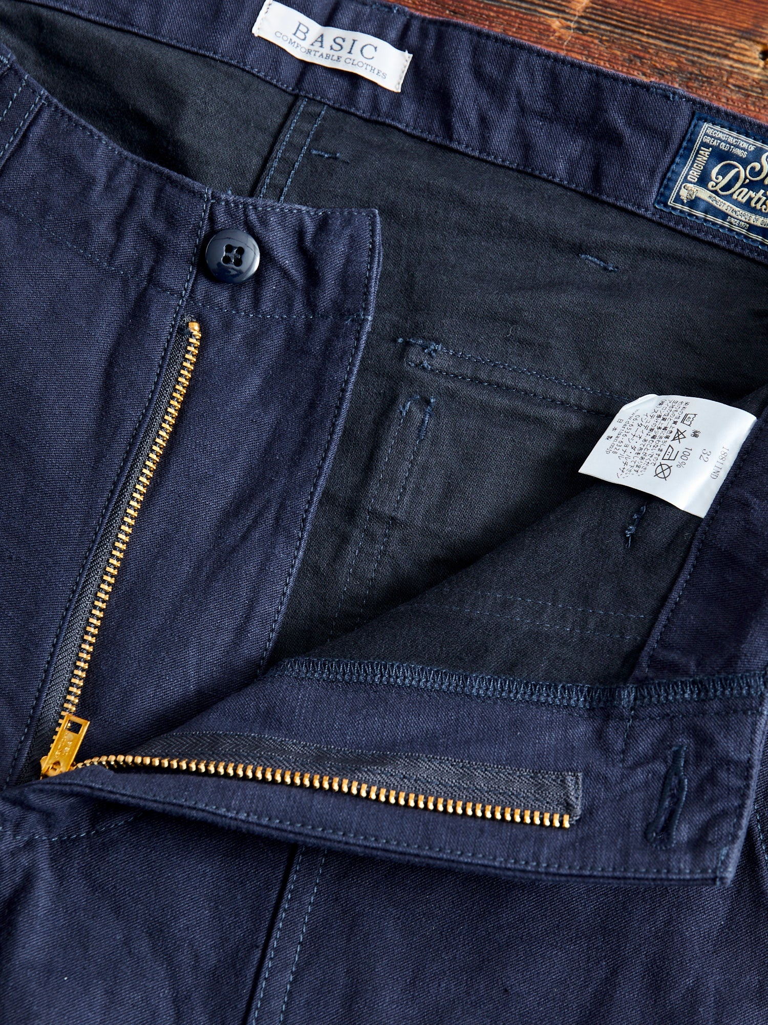 1811-IND Military Baker Pants in Indigo - 6