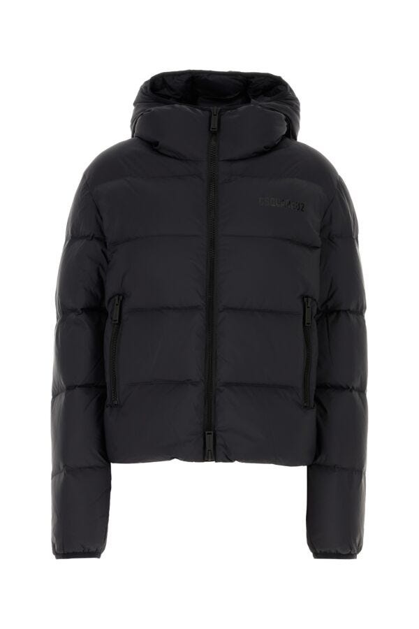 ダウンジャケット・コート D SQUARED2 Black nylon down jacket (S75AM1079D35093 900) Puff Jacket