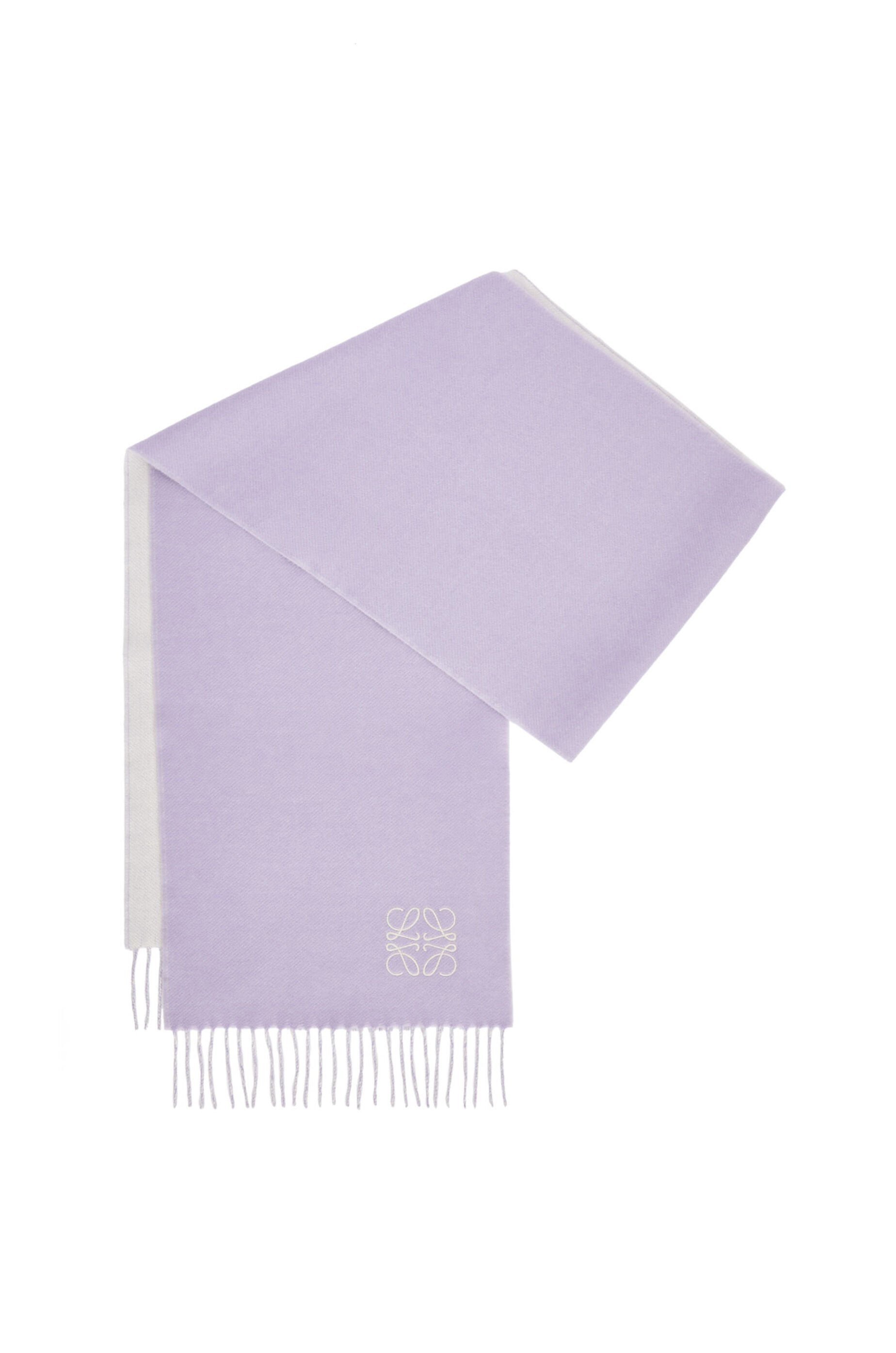 Bicolour scarf in wool and cashmere - 3