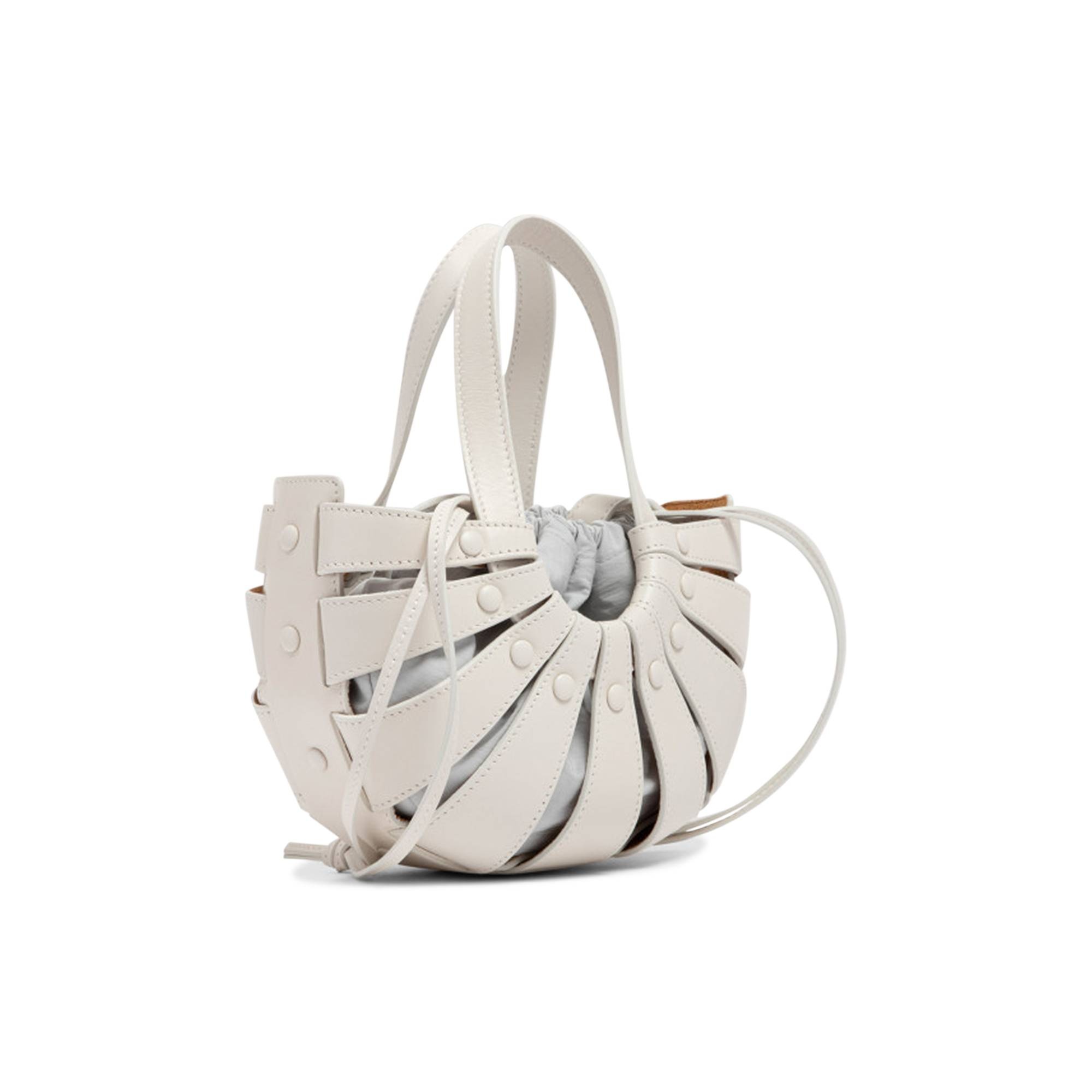 Bottega Veneta The Shell Bag 'White/Frost/Gold' - 2
