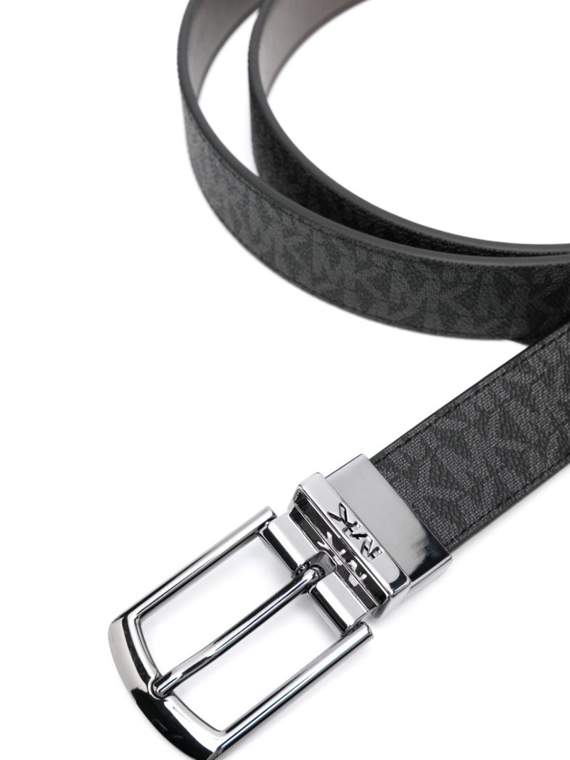 MICHAEL KORS logo-print reversible belt outlook