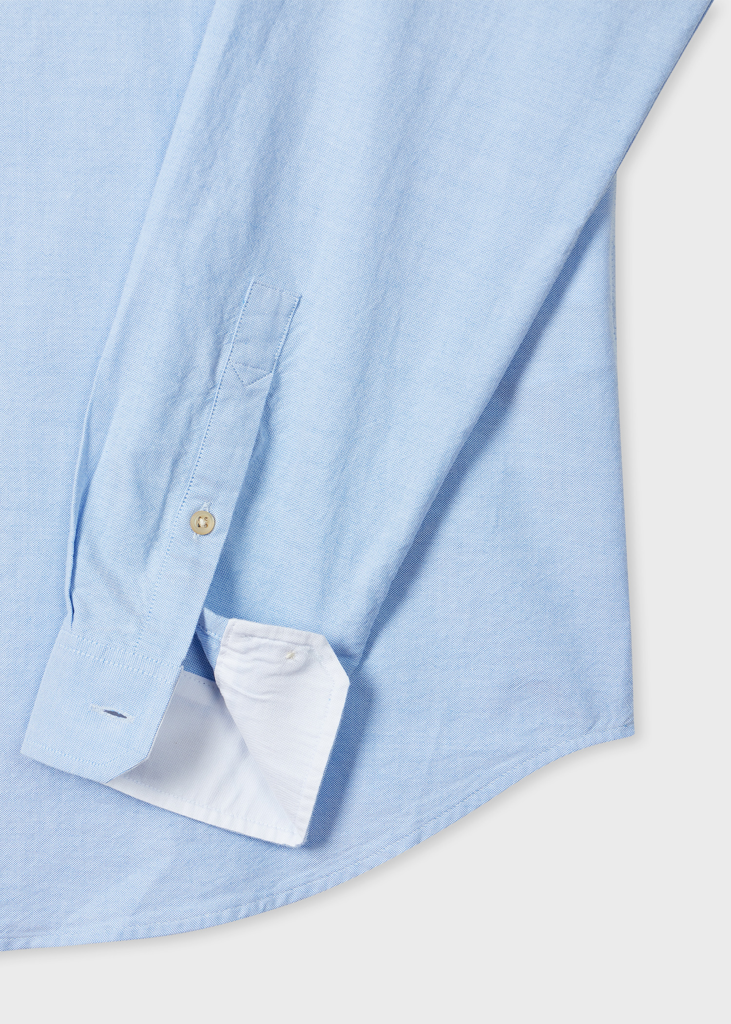 Sky Blue Organic Cotton 'Broad Stripe Zebra' Shirt - 2