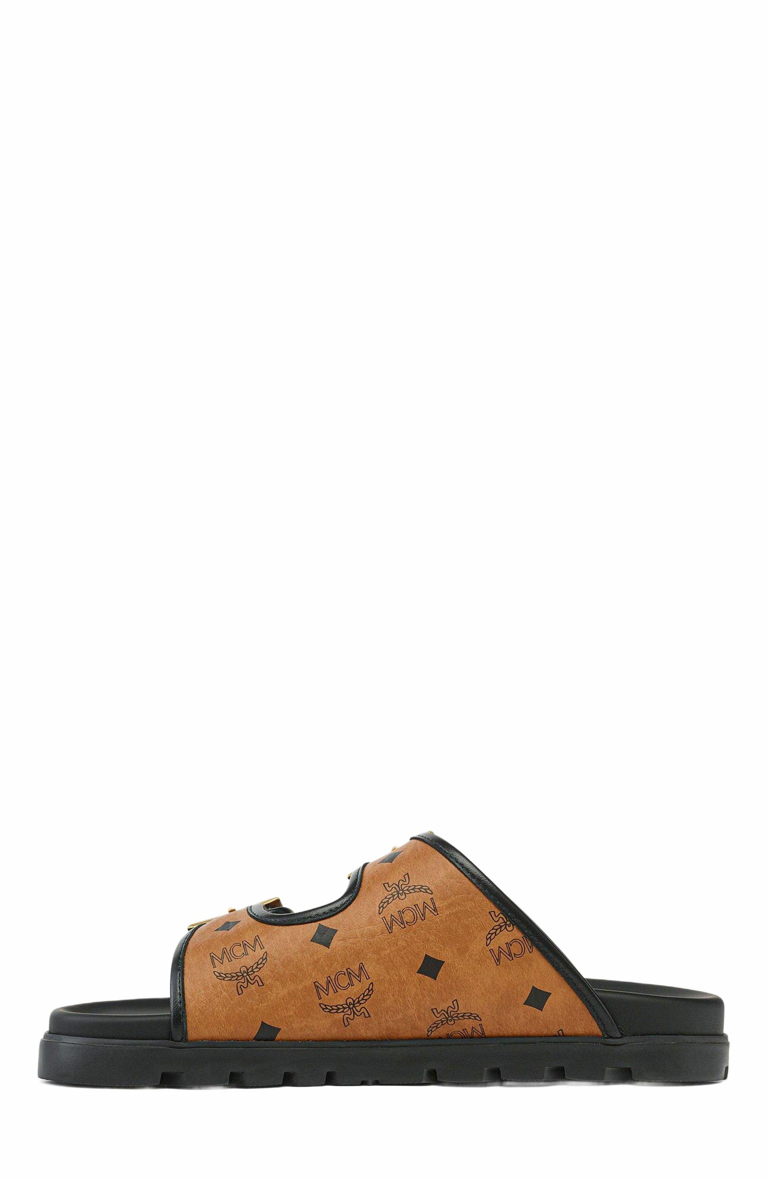 MCM Sandals in Visetos in Cognac at Nordstrom - 2