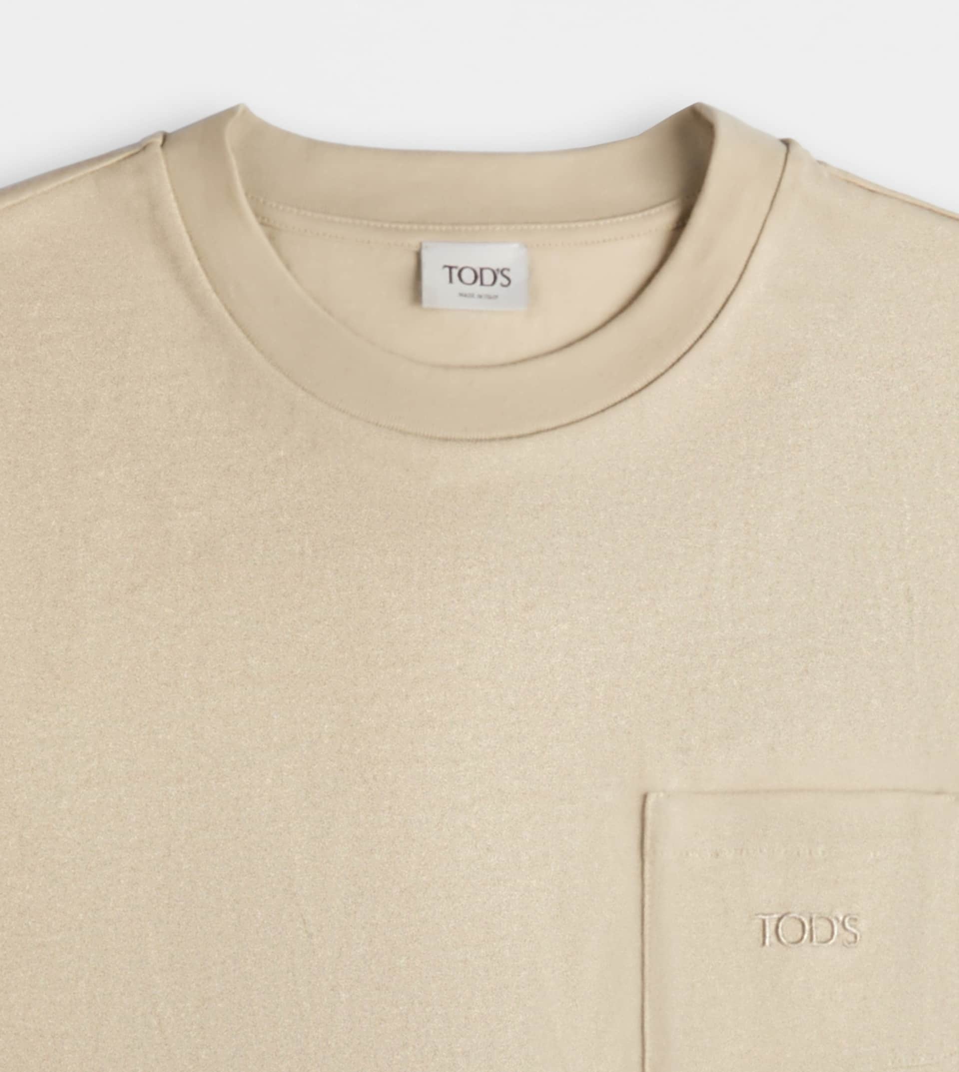 T-SHIRT IN JERSEY - BEIGE - 4