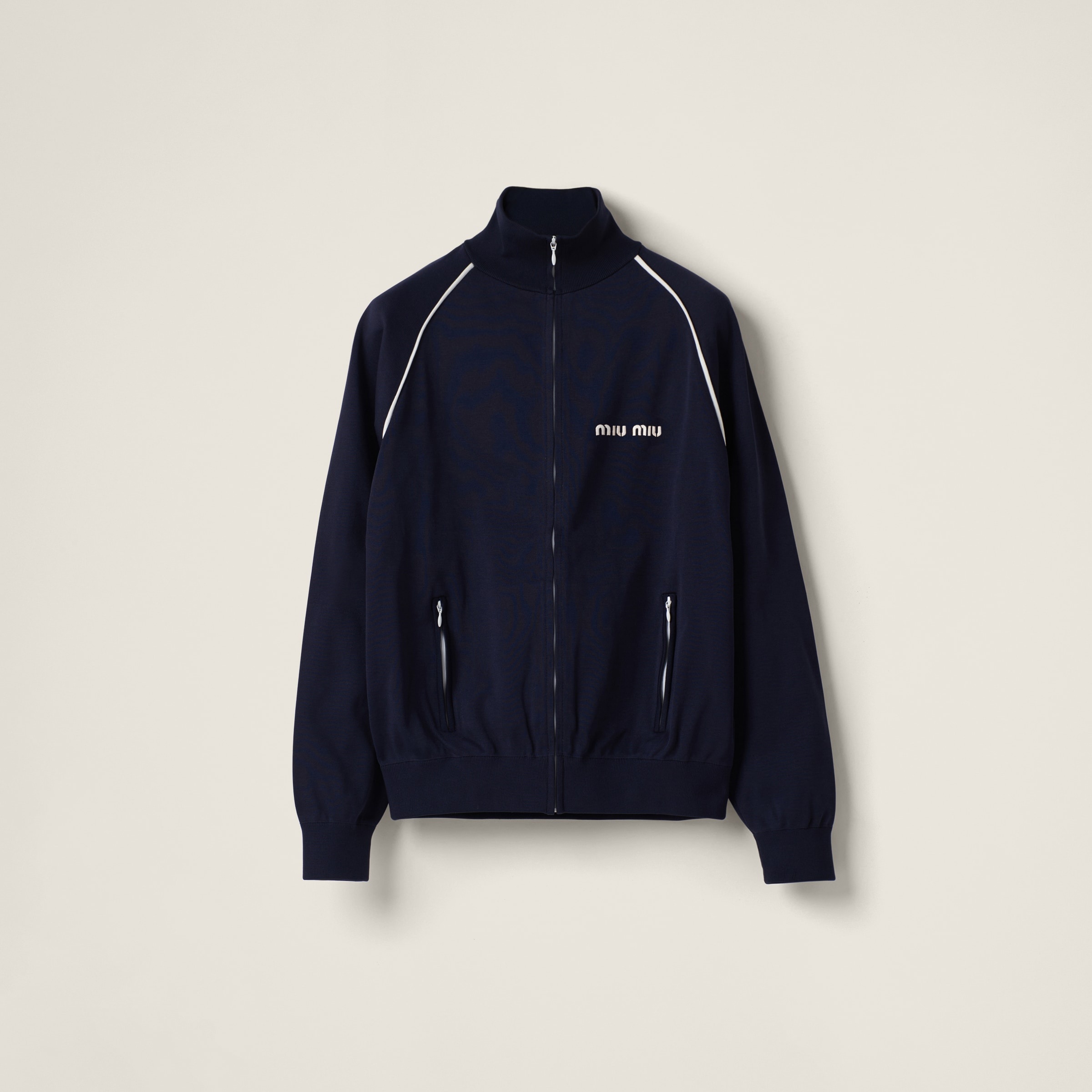 Nylon fleece cardigan - 1