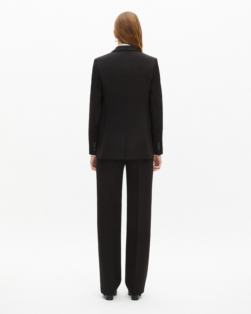 BLACK STRAIGHT-CUT SUIT JACKET 3