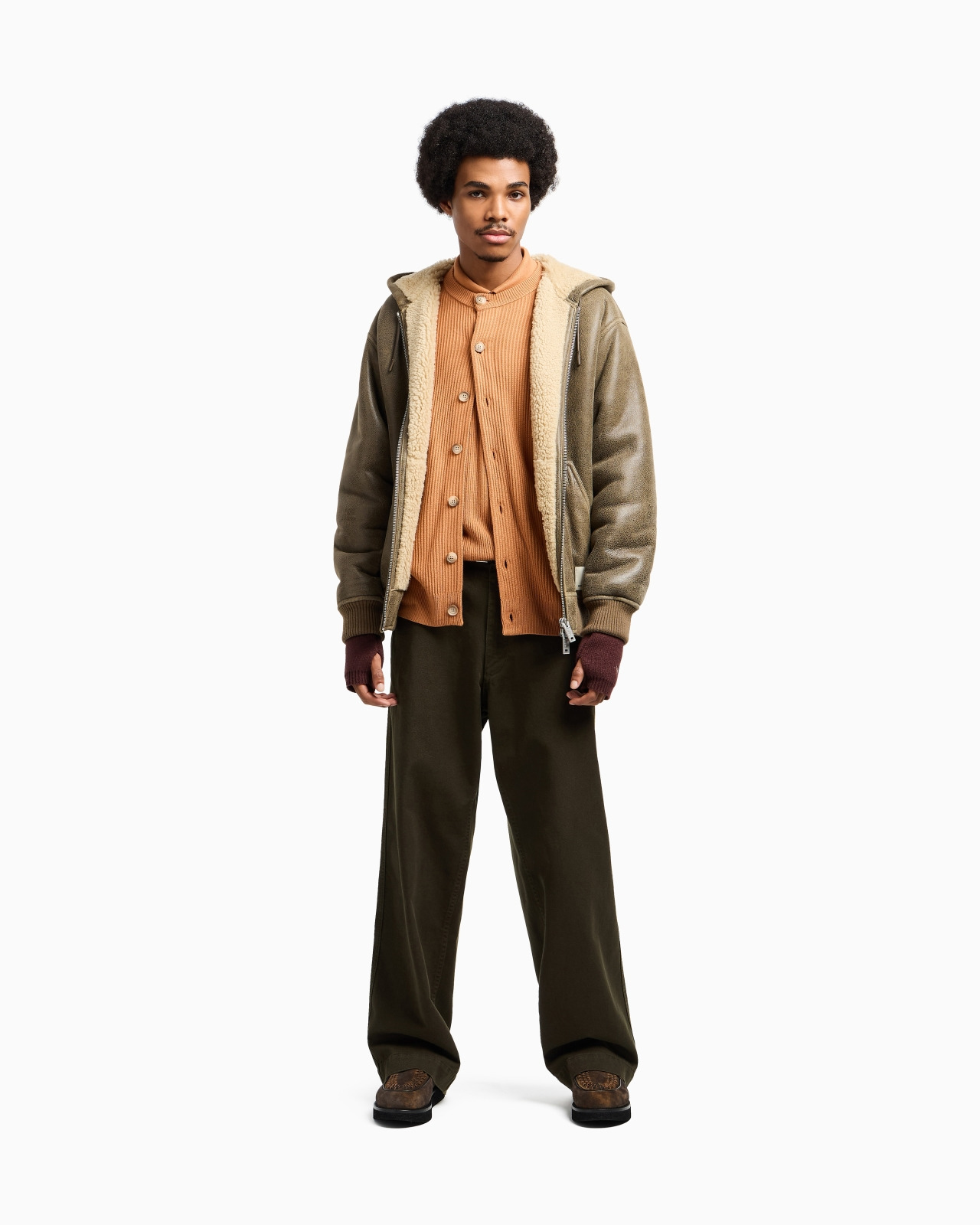 NEW YORK CAPSULE COLLECTION LAMB SHEARLING OVERSIZED-FIT BLOUSON - 2