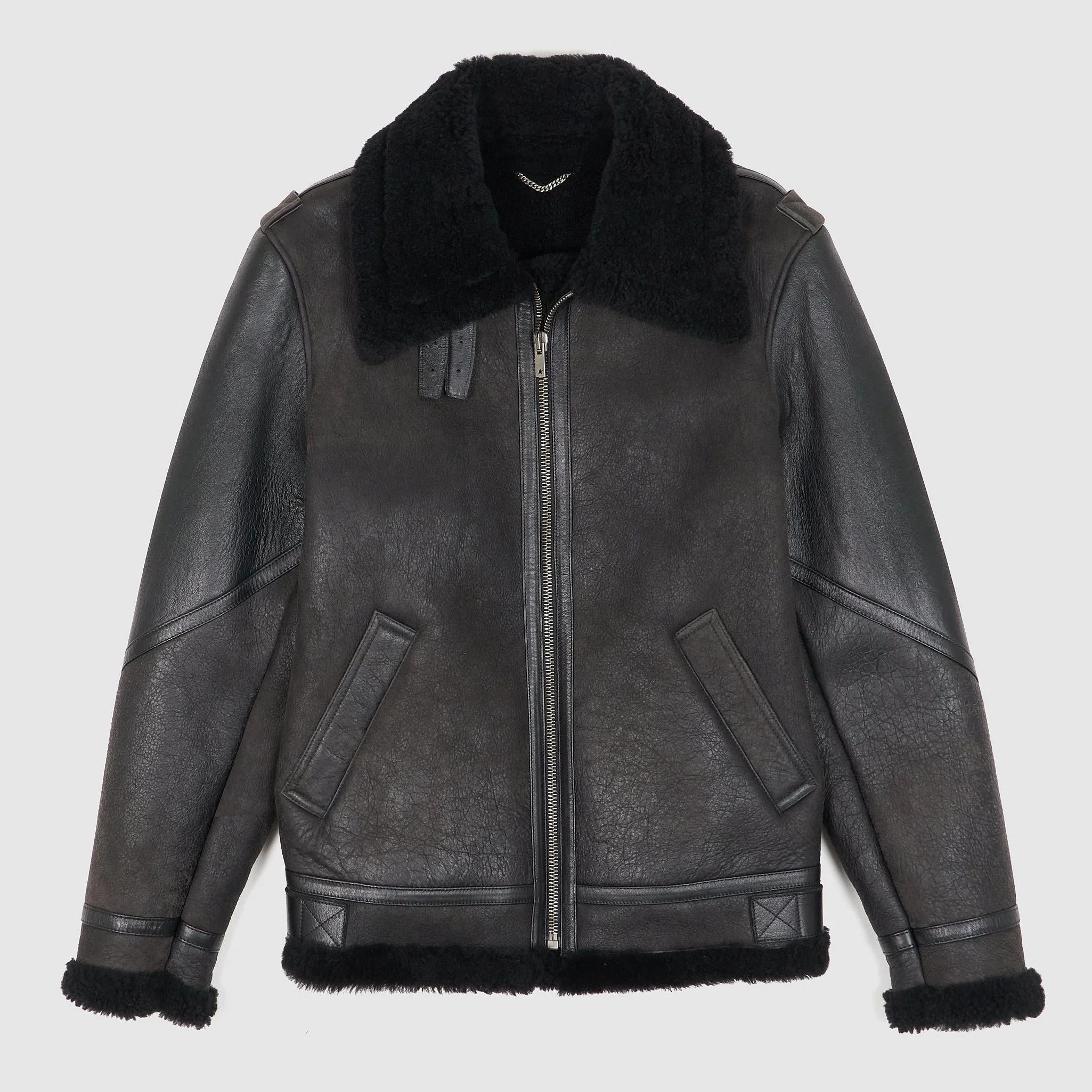 Golden Goose Journey Shearling Leather Jacket - 1