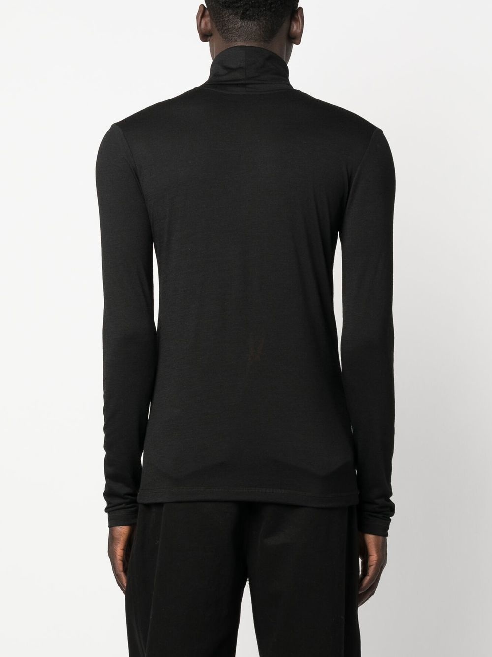 logo-print roll-neck jumper - 4