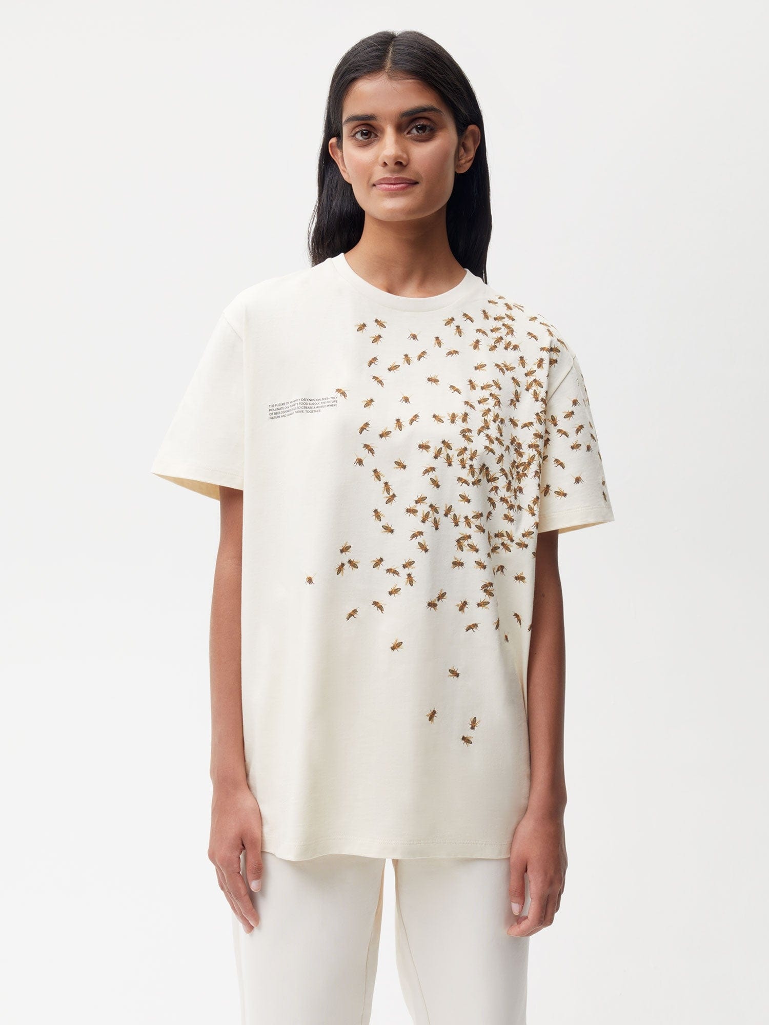 Womens Bee The Change Organic Cotton T-Shirt - Undyed - 2