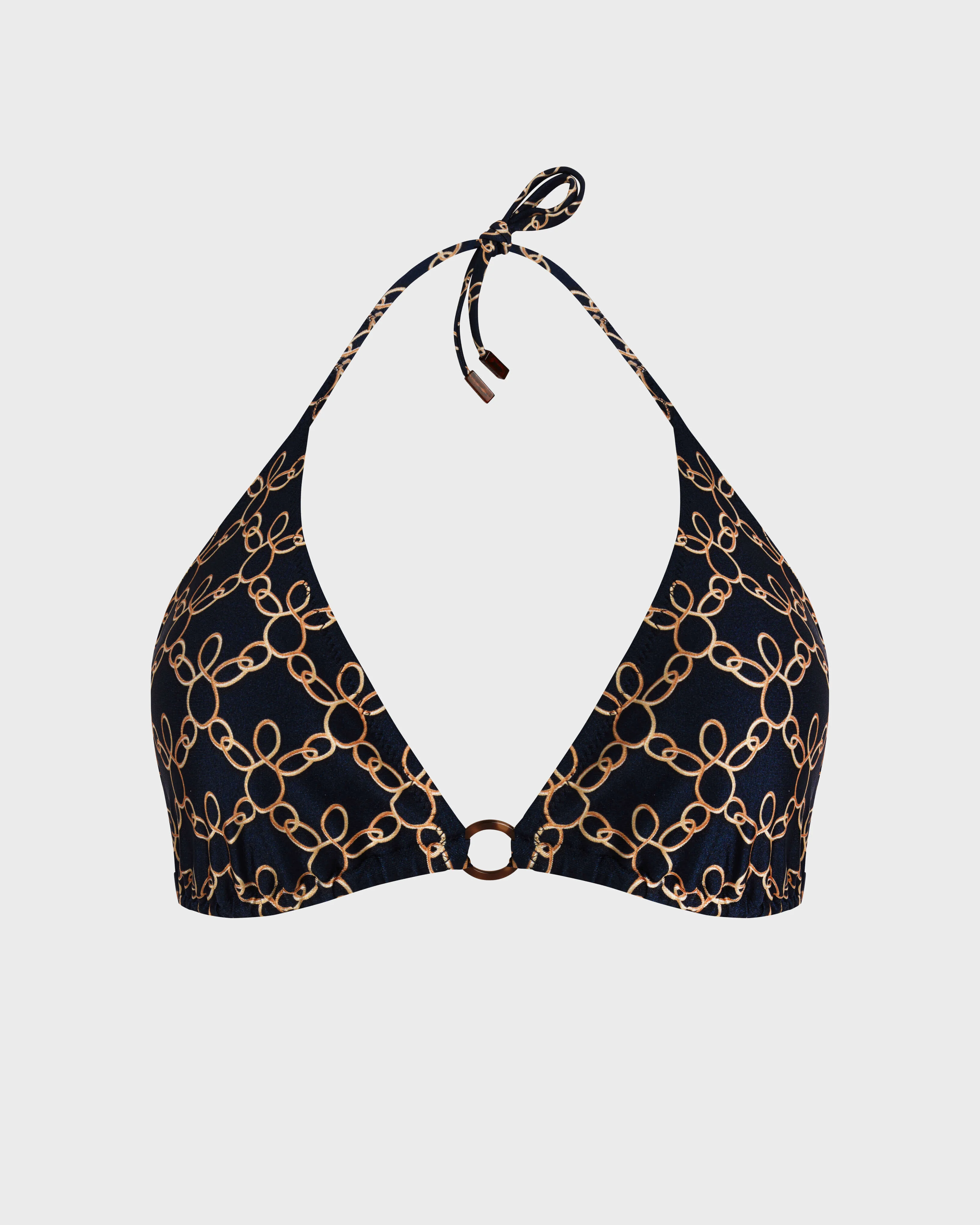 WOMEN TRIANGLE BIKINI TOP TURTLES CHAIN - 1