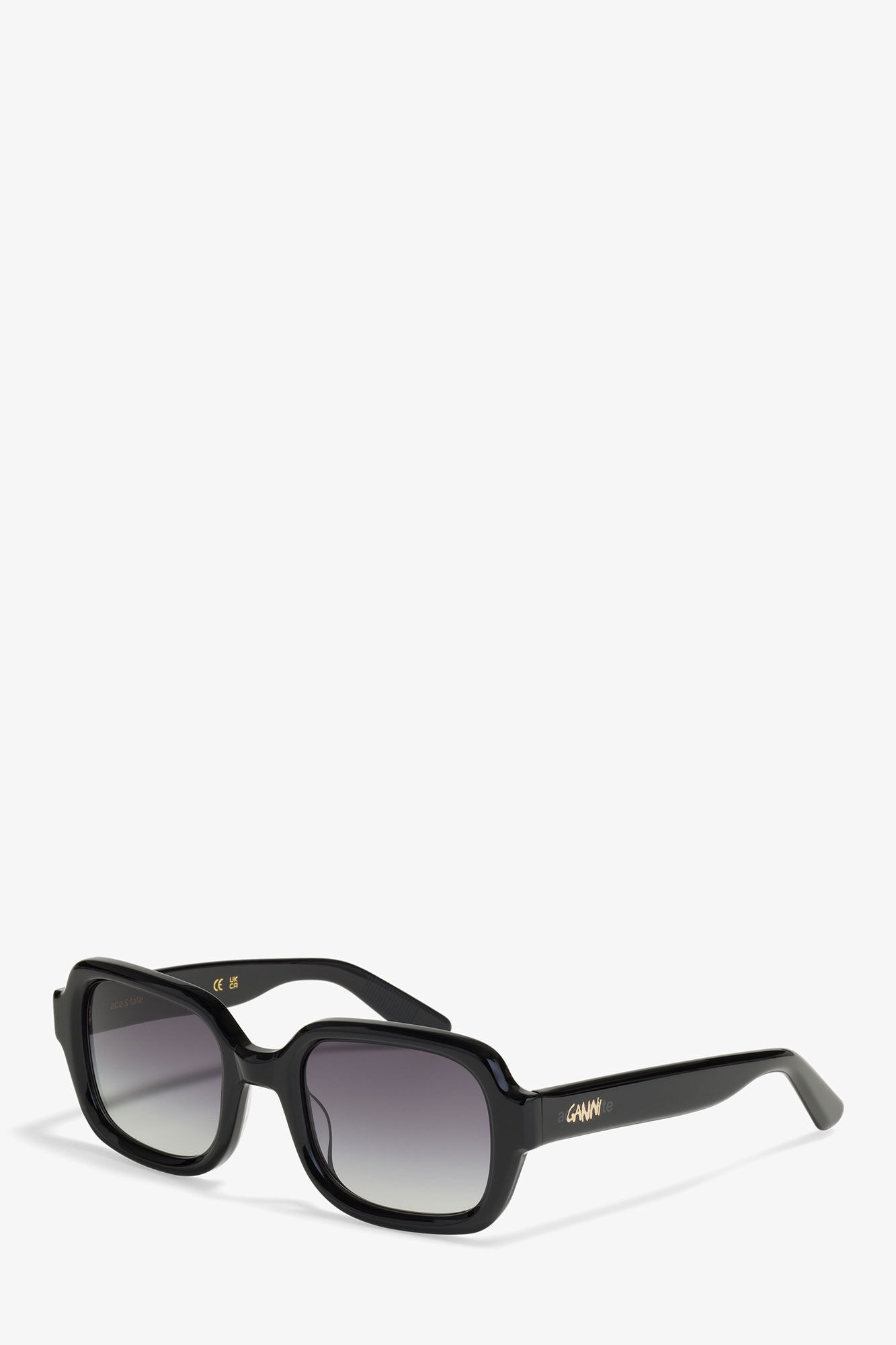 GANNI X ACE & TATE BLACK TWIGGY SUNGLASSES - 2