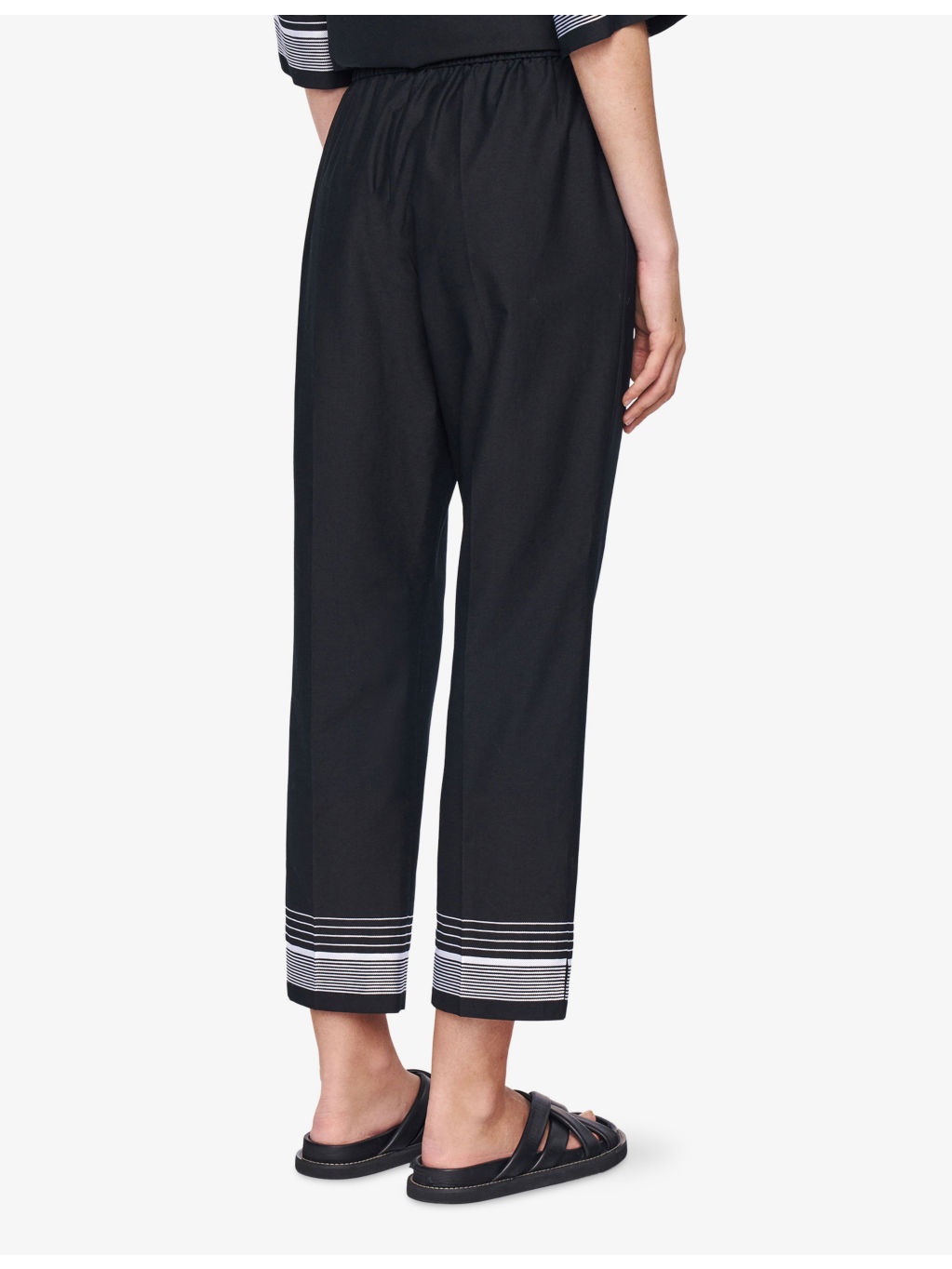 Tottenham Jacquard-Stripe Straight-Leg Cotton And Silk-Blend Trousers - 3