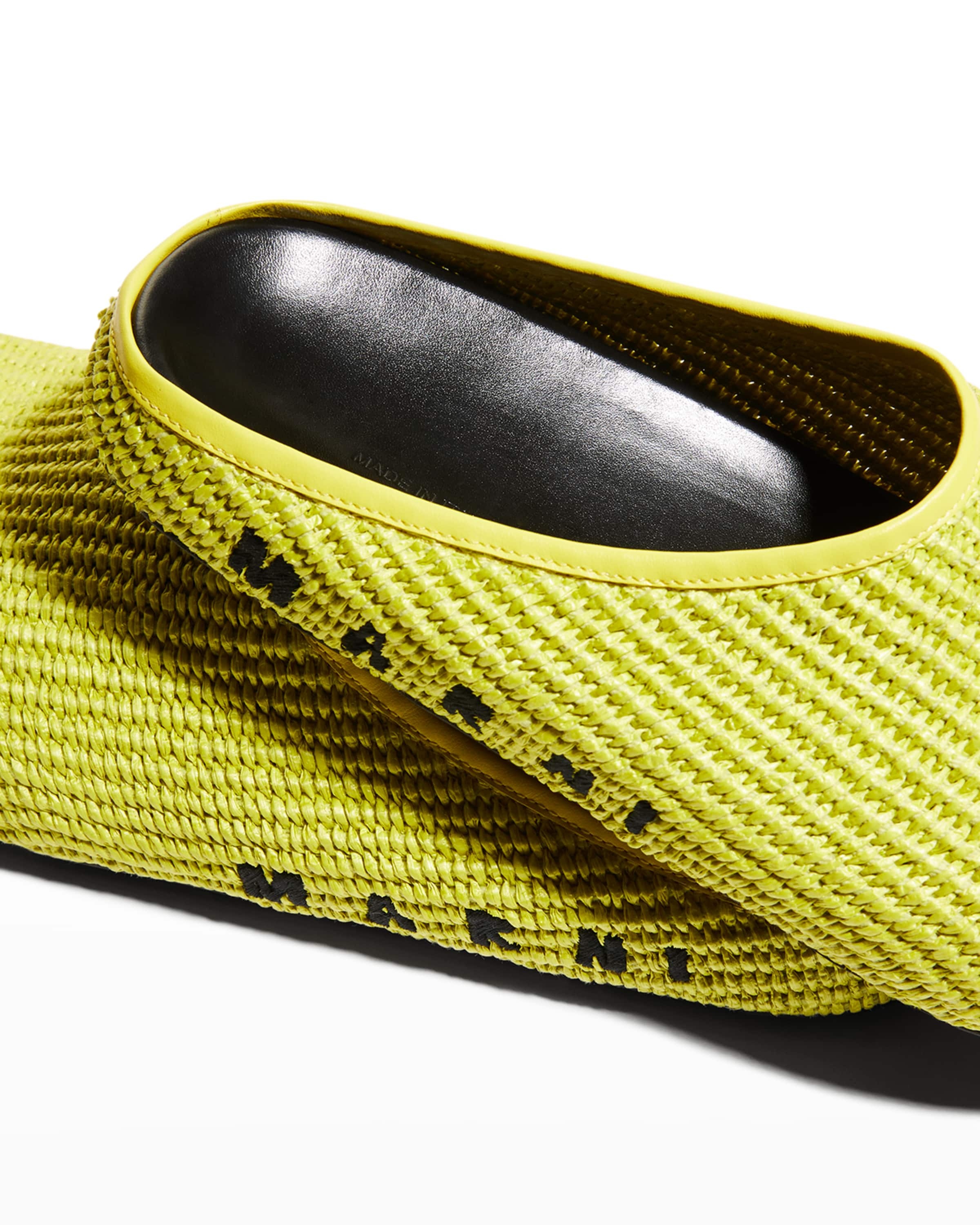 Men's Sabot Raffia Mule Slides - 4