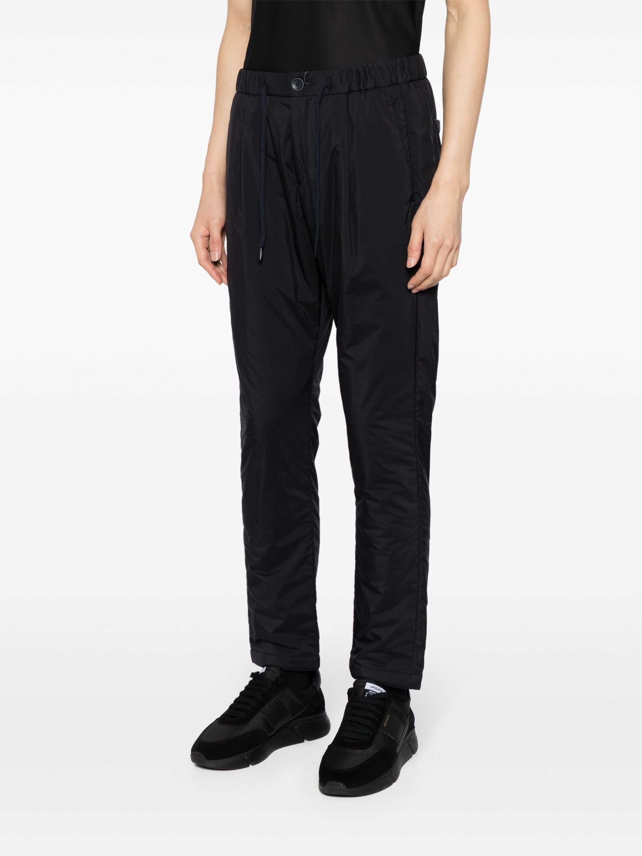 ELASTICATED-WAIST TAPERED TROUSERS - 3